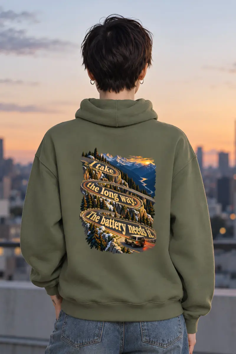 “I Take the Long Way” Unisex Pullover Hoodie