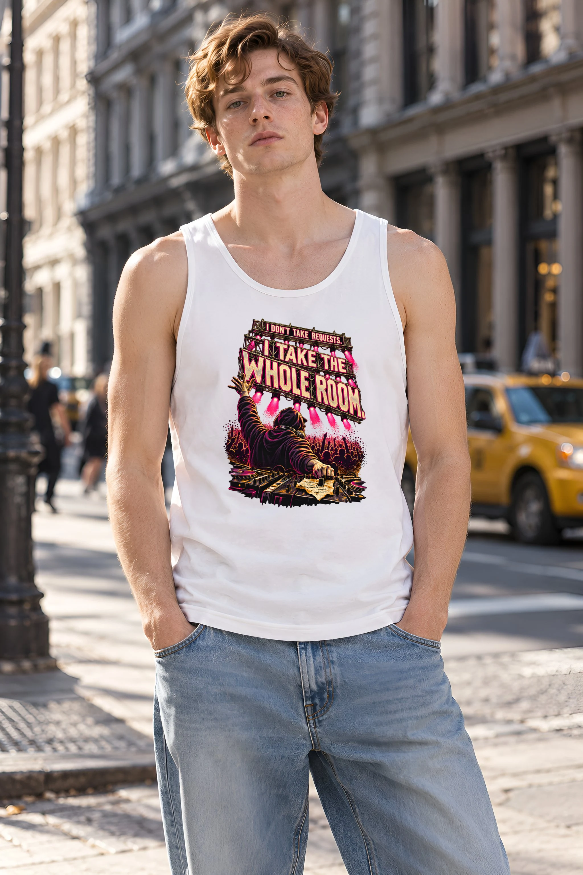 "I Take the Whole Room" Unisex Jersey Tank