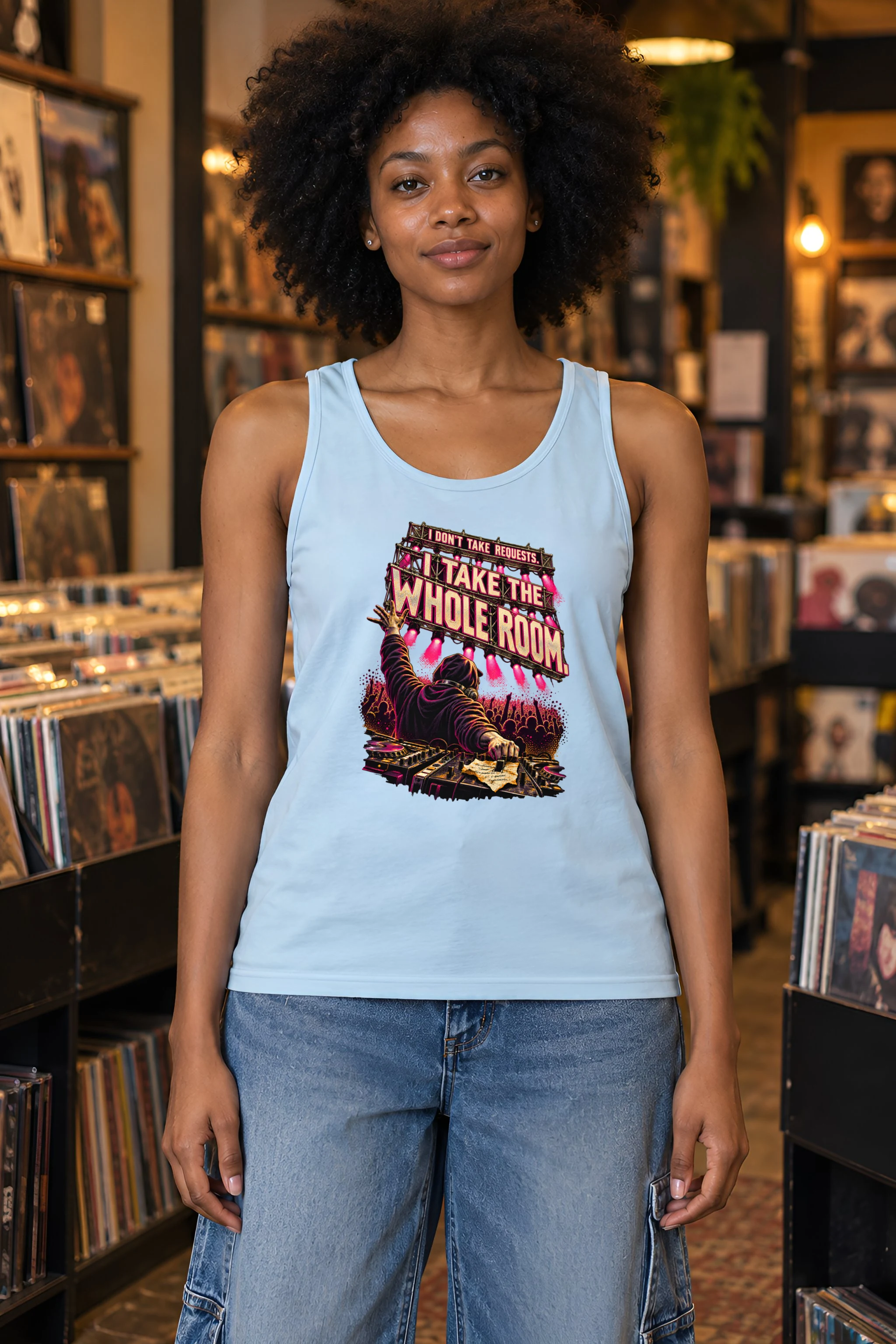 "I Take the Whole Room" Unisex Jersey Tank