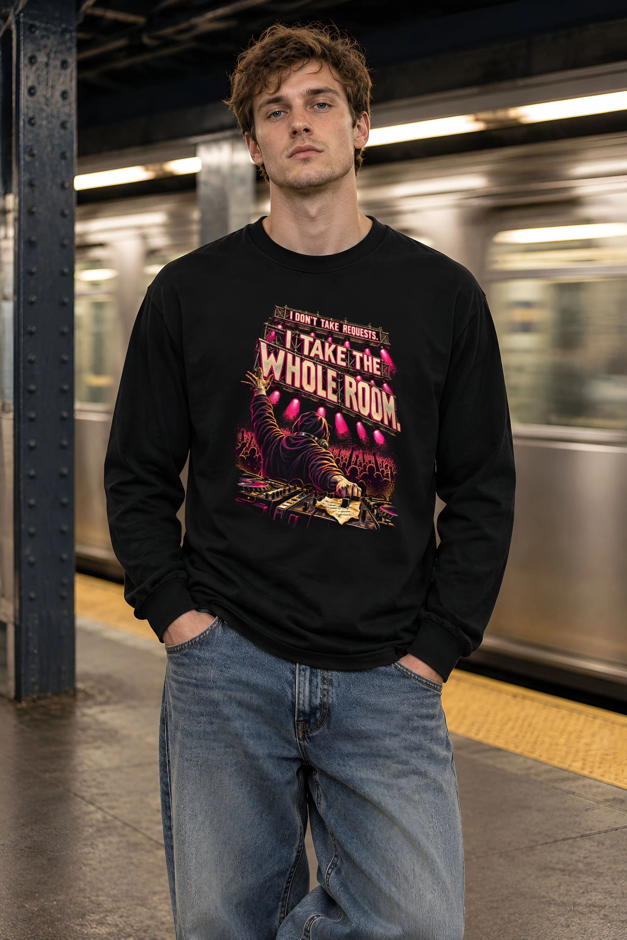 "I Take the Whole Room" Unisex Longsleeve T-shirt