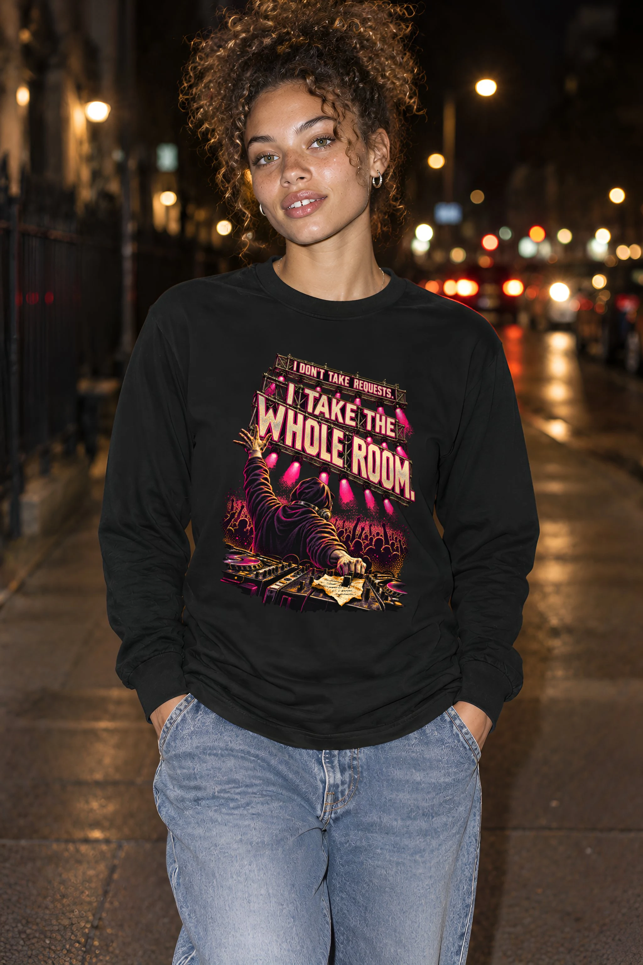 "I Take the Whole Room" Unisex Longsleeve T-shirt