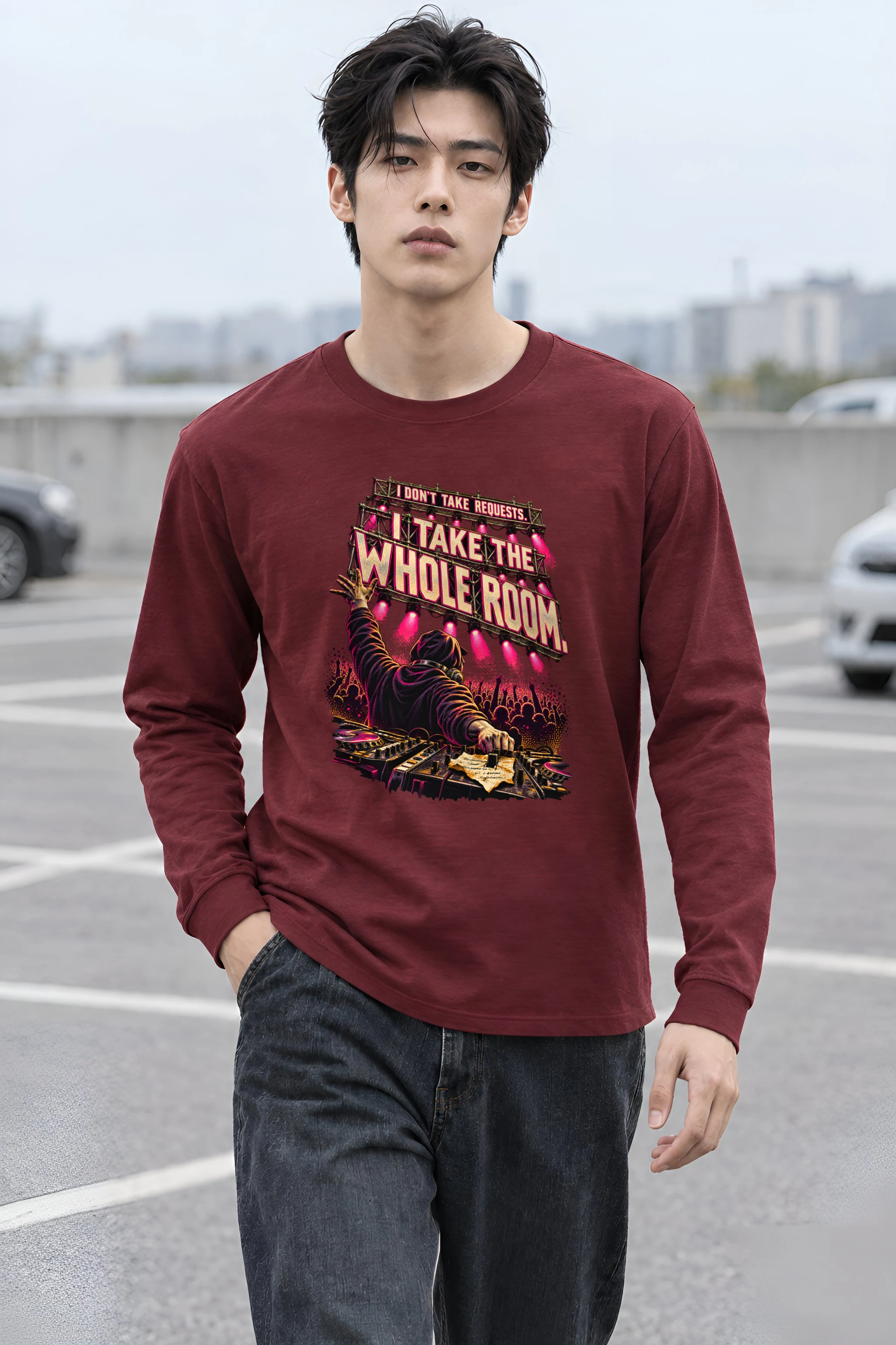 "I Take the Whole Room" Unisex Longsleeve T-shirt