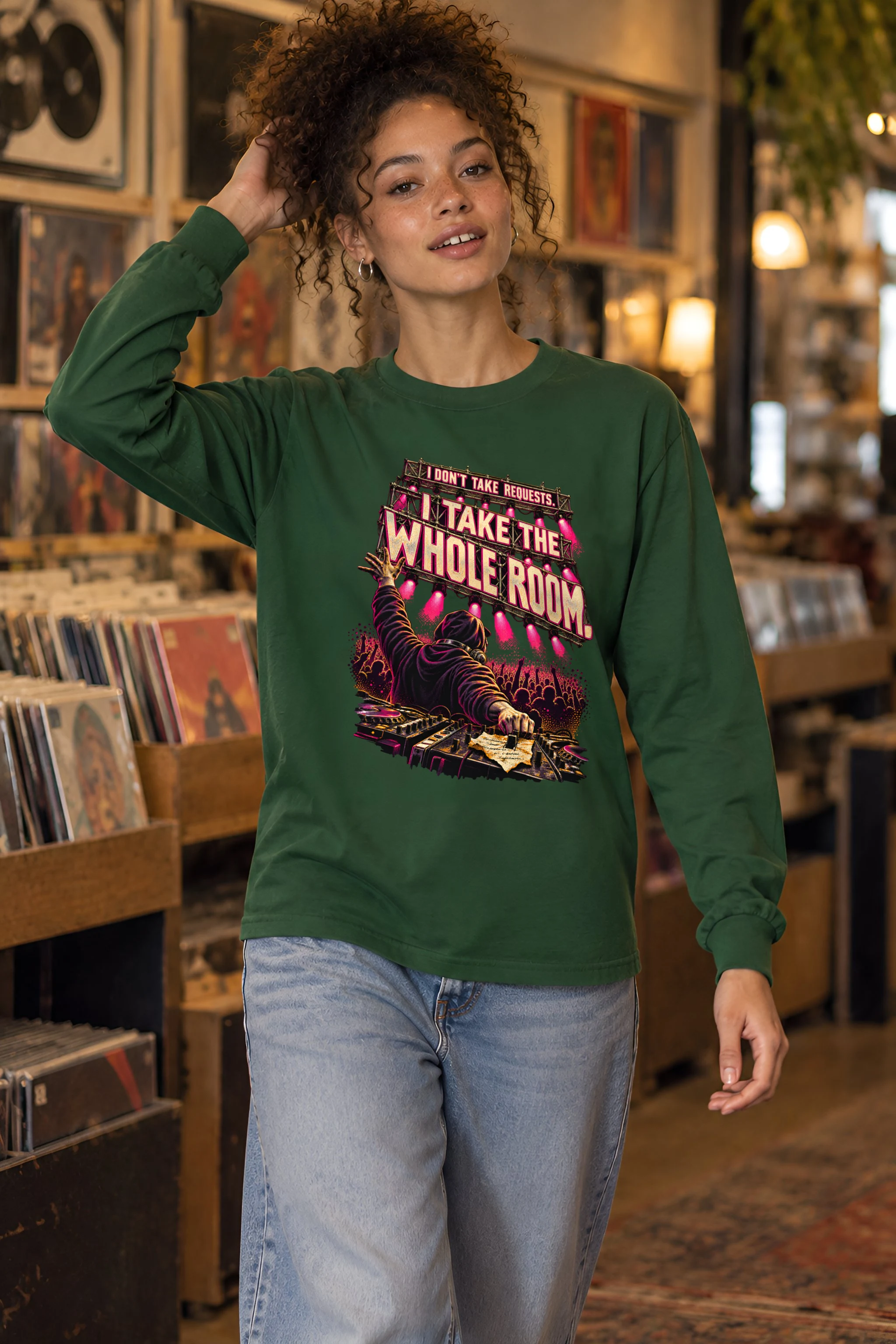 "I Take the Whole Room" Unisex Longsleeve T-shirt