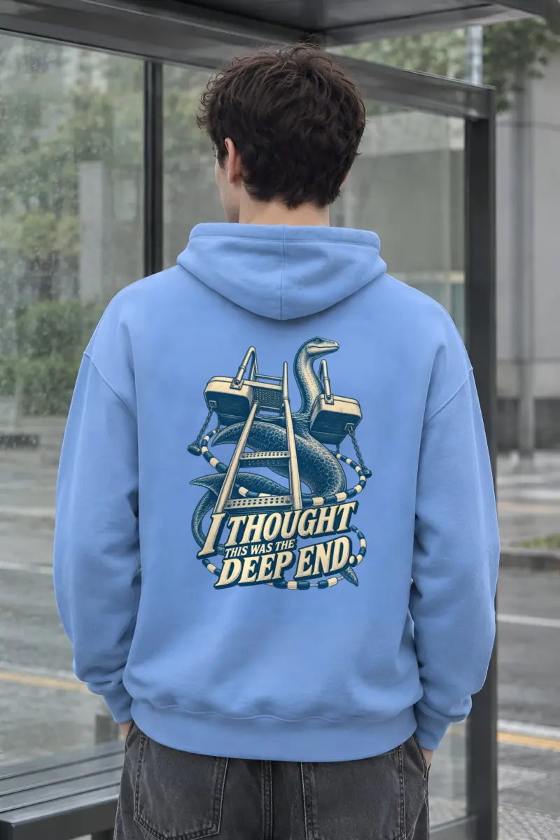 “I Thought This Was the Deep End” Heavy Blend Unisex Pullover Hoodie
