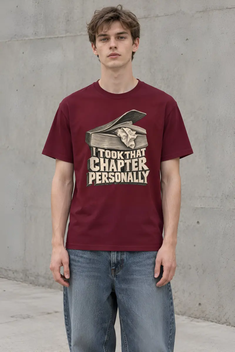 “I Took That Chapter Personally” Heavyweight Unisex Crewneck T-shirt