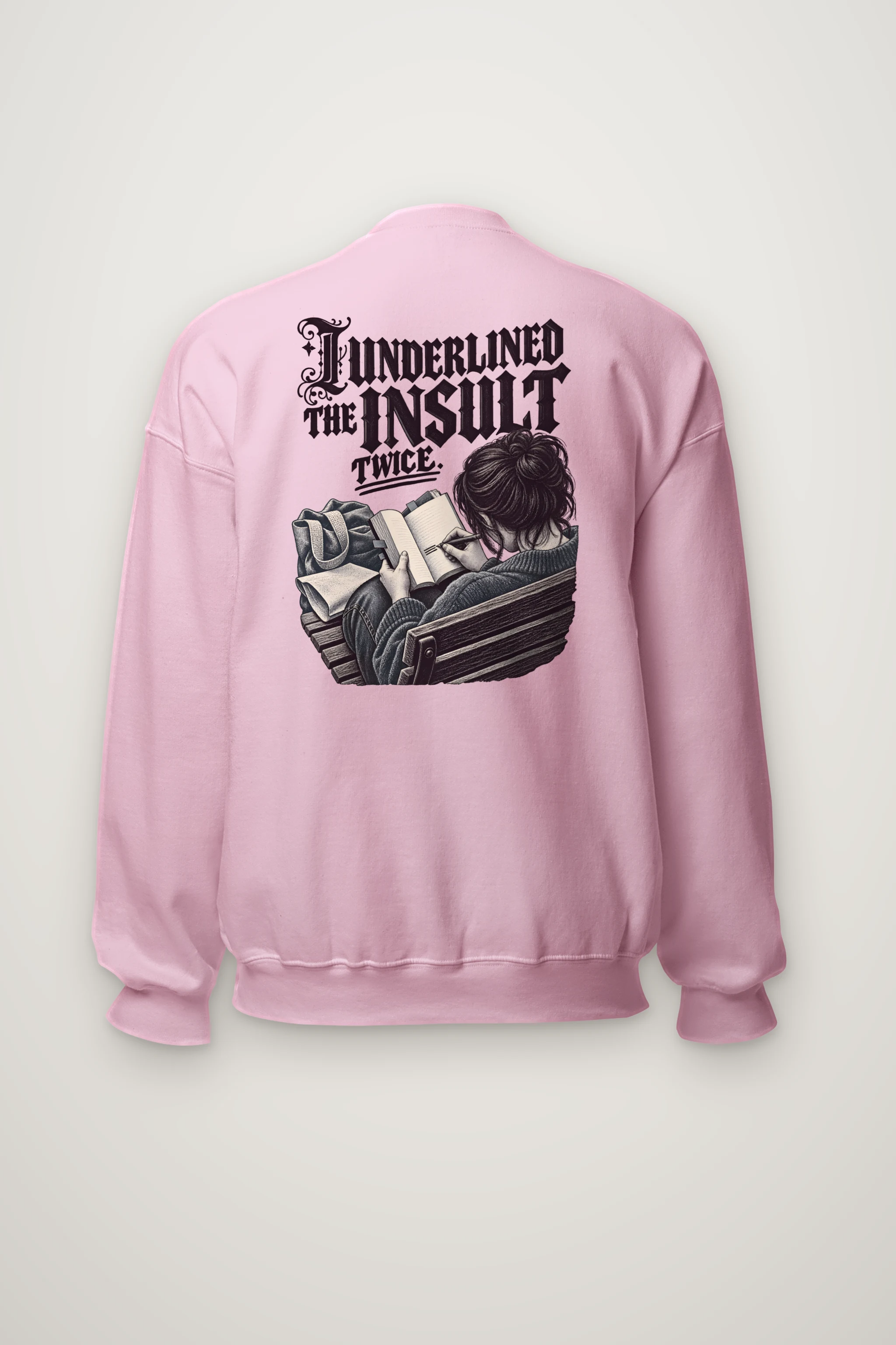"I Underlined the Insult Twice" Heavy Blend Unisex Crewneck Sweatshirt