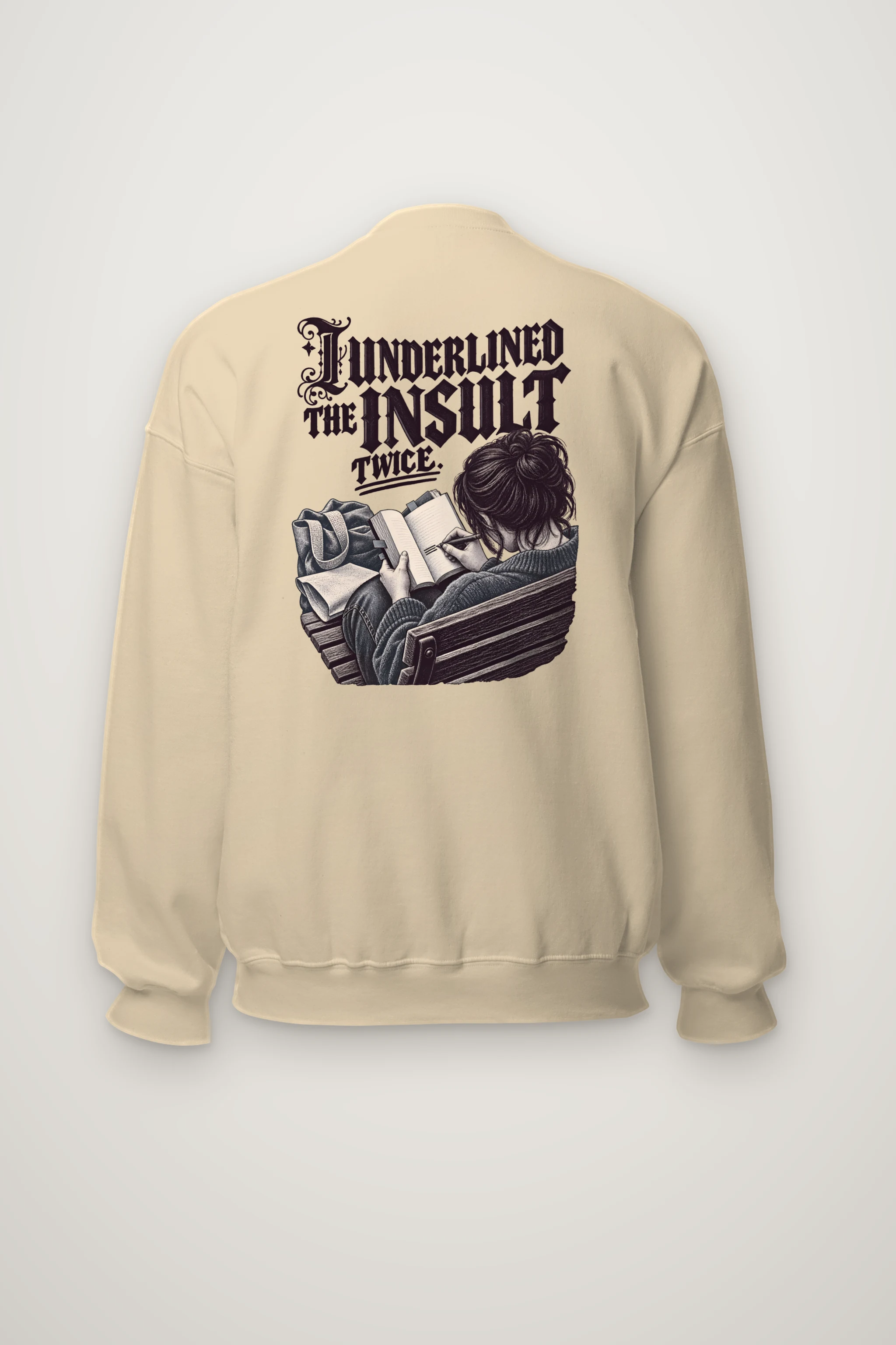 "I Underlined the Insult Twice" Heavy Blend Unisex Crewneck Sweatshirt