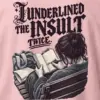 "I Underlined the Insult Twice" Heavyweight Unisex Crewneck T-shirt