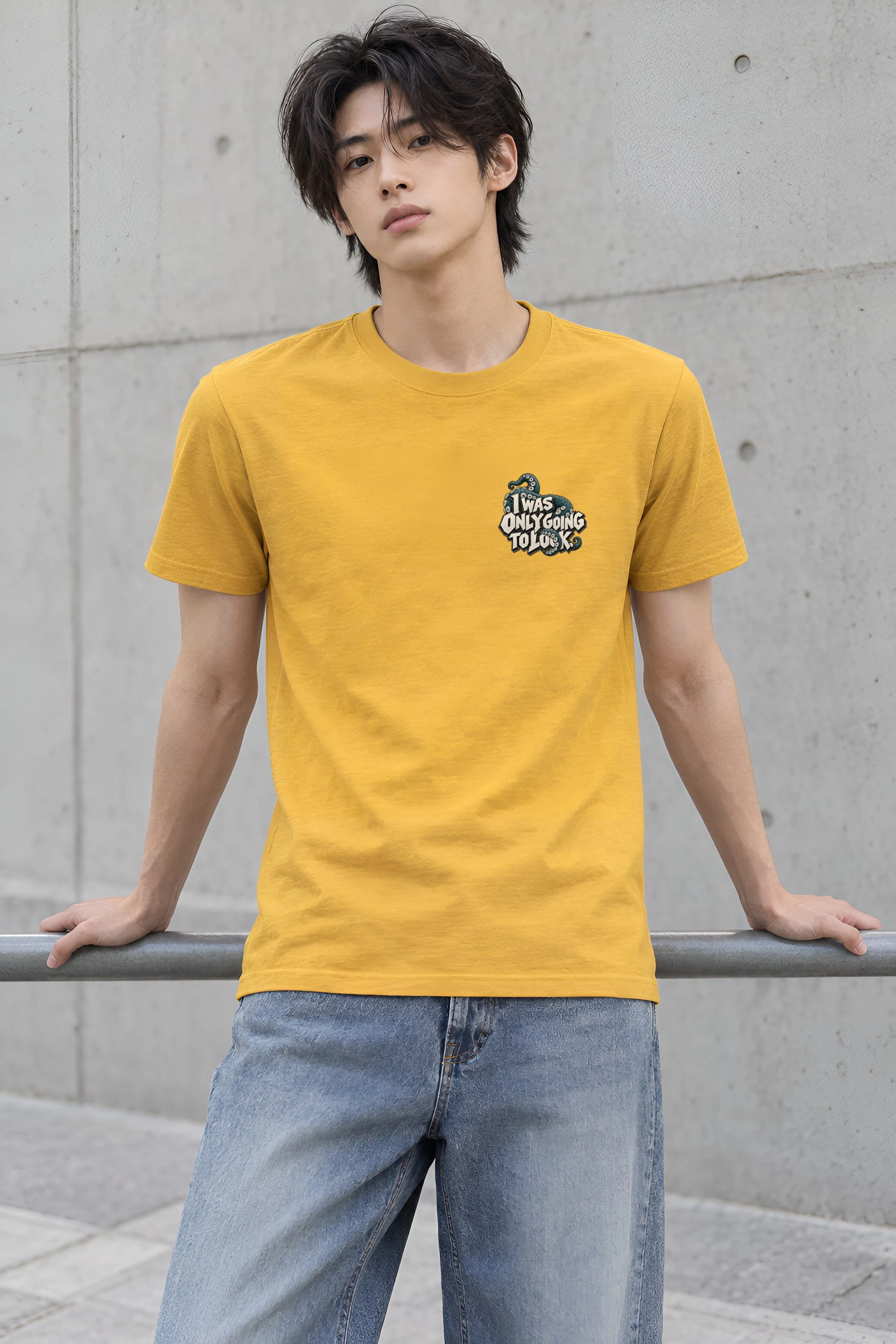 "I Was Only Going to Look" Heavyweight Unisex Crewneck T-shirt