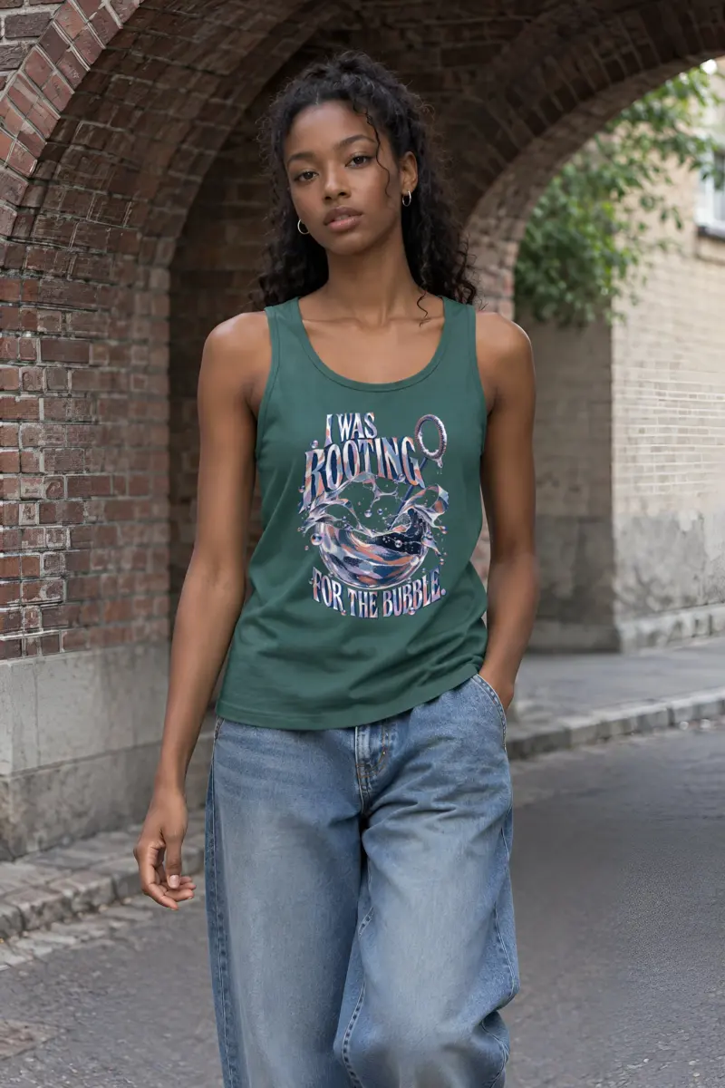 “I Was Rooting for the Bubble” Unisex Jersey Tank