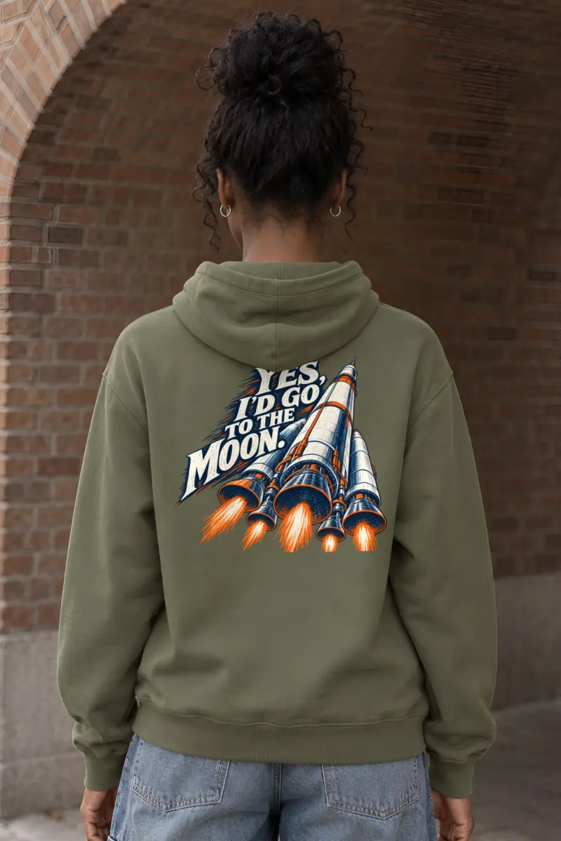 “I’d Go to the Moon” Heavy Blend Unisex Pullover Hoodie