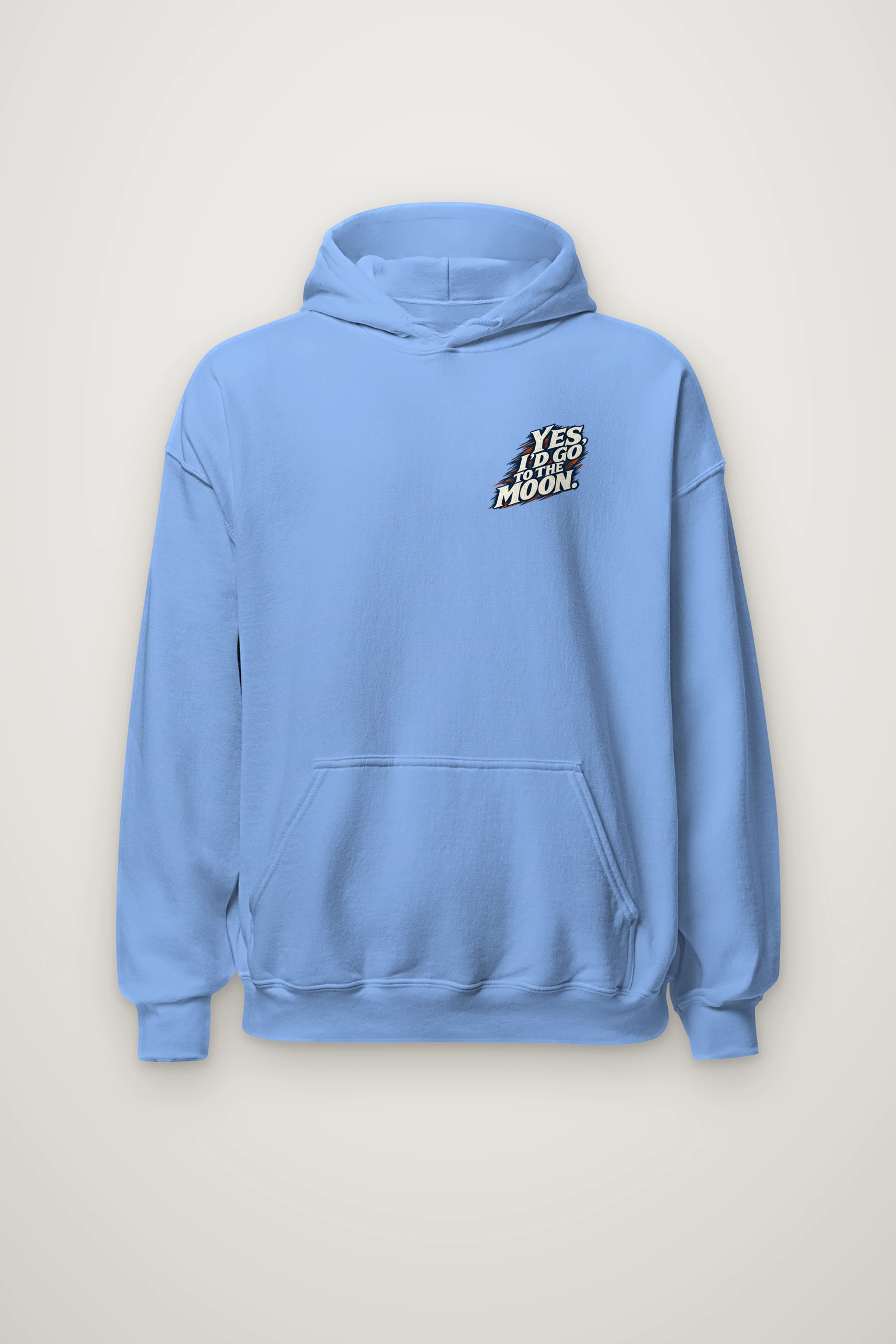 "I'd Go to the Moon" Heavy Blend Unisex Pullover Hoodie