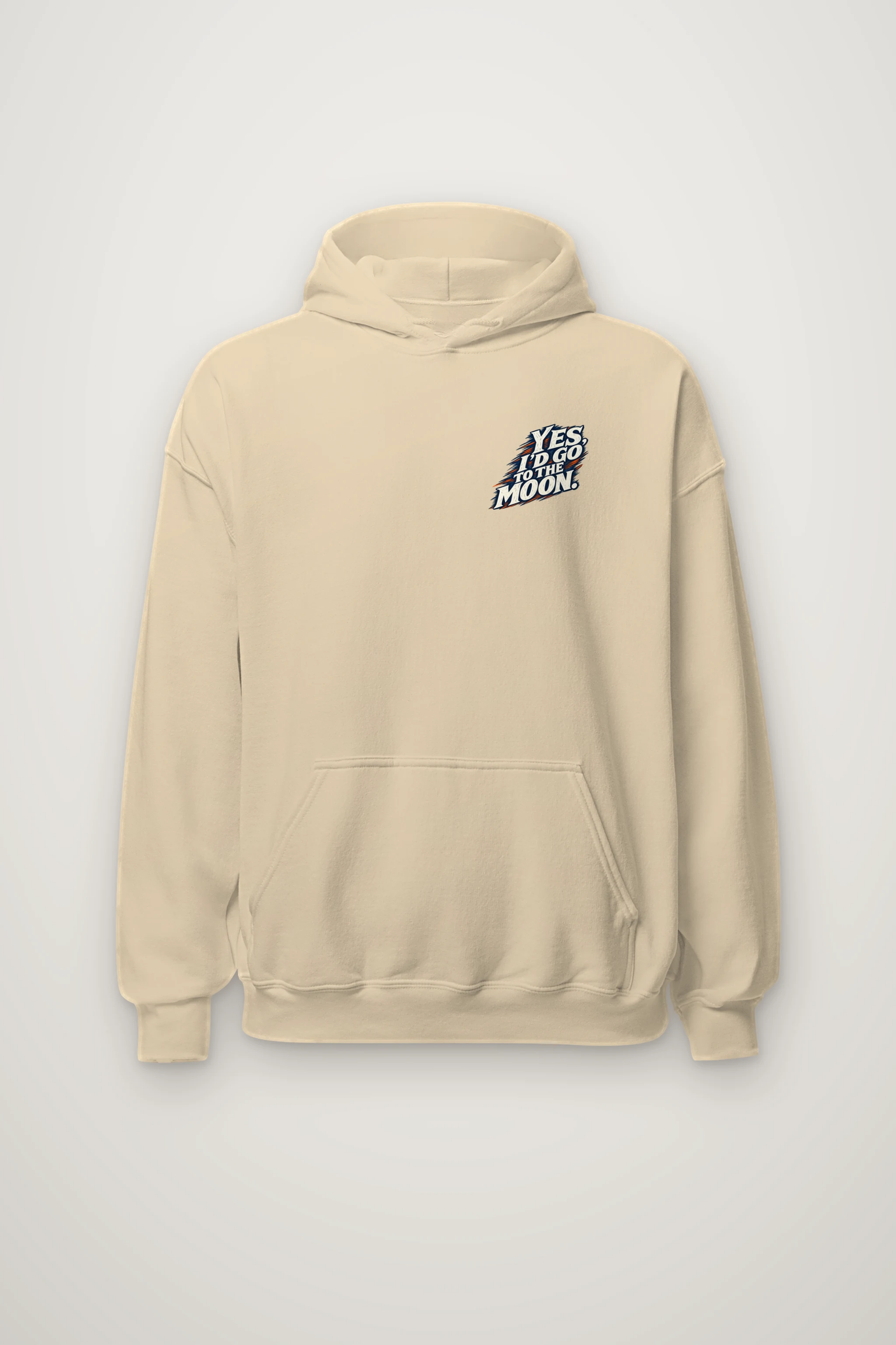 "I'd Go to the Moon" Heavy Blend Unisex Pullover Hoodie