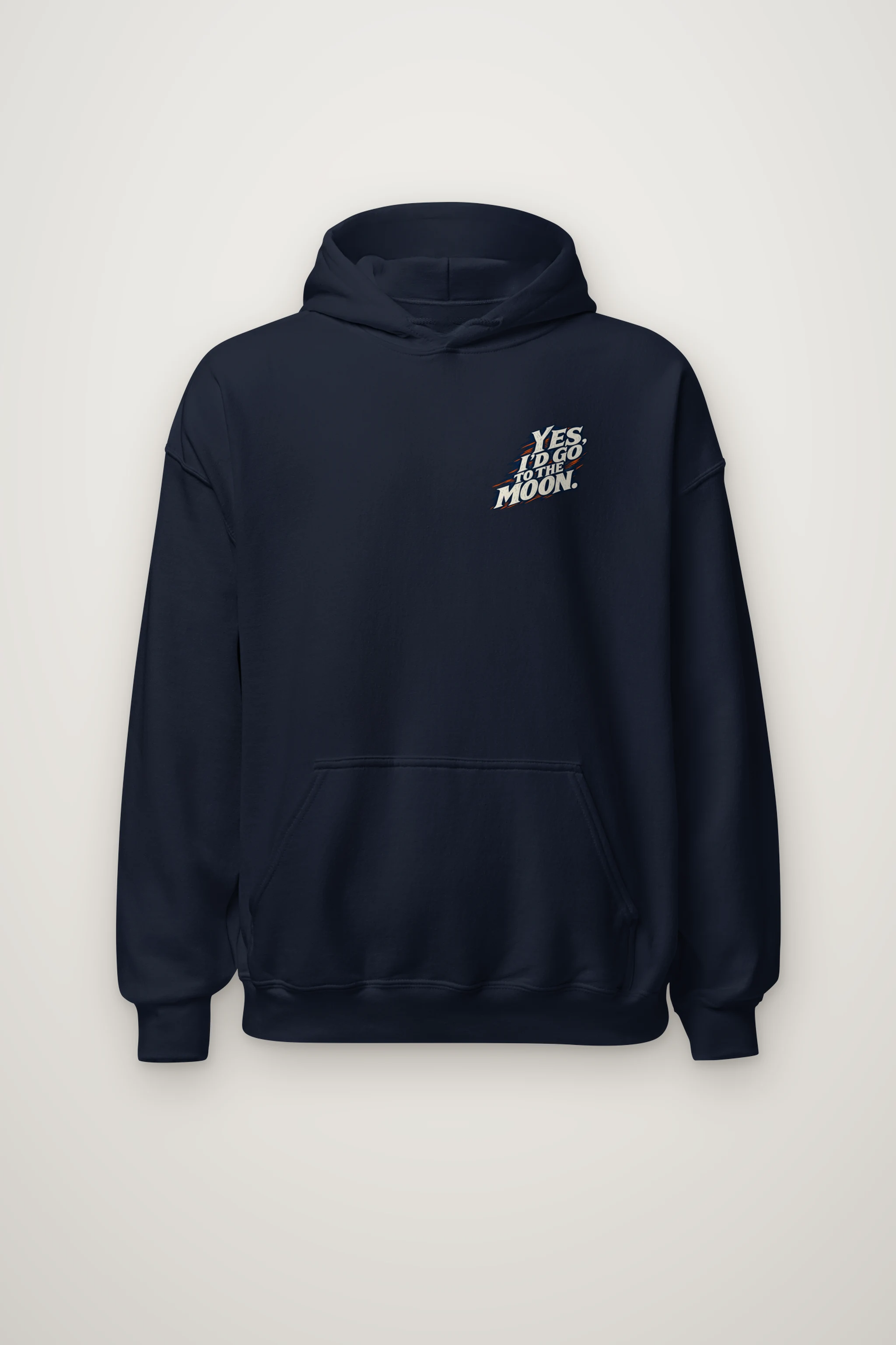 "I'd Go to the Moon" Heavy Blend Unisex Pullover Hoodie