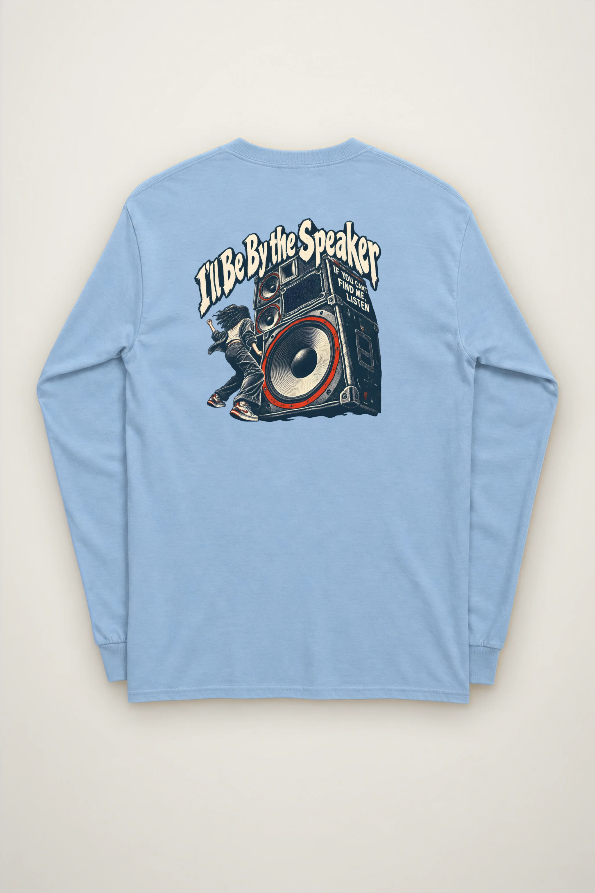 "I'll Be By the Speaker" Unisex Longsleeve T-shirt