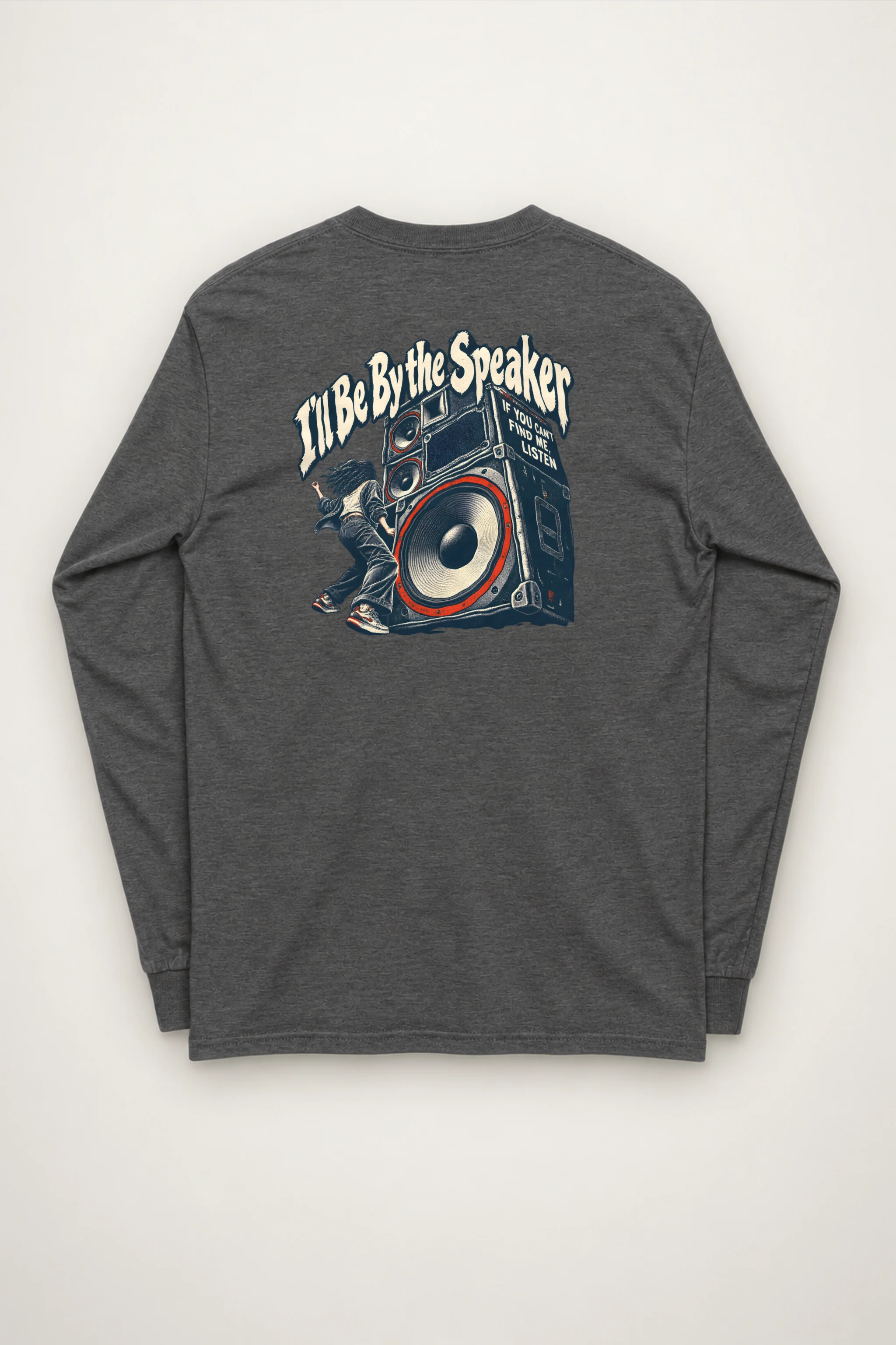 "I'll Be By the Speaker" Unisex Longsleeve T-shirt