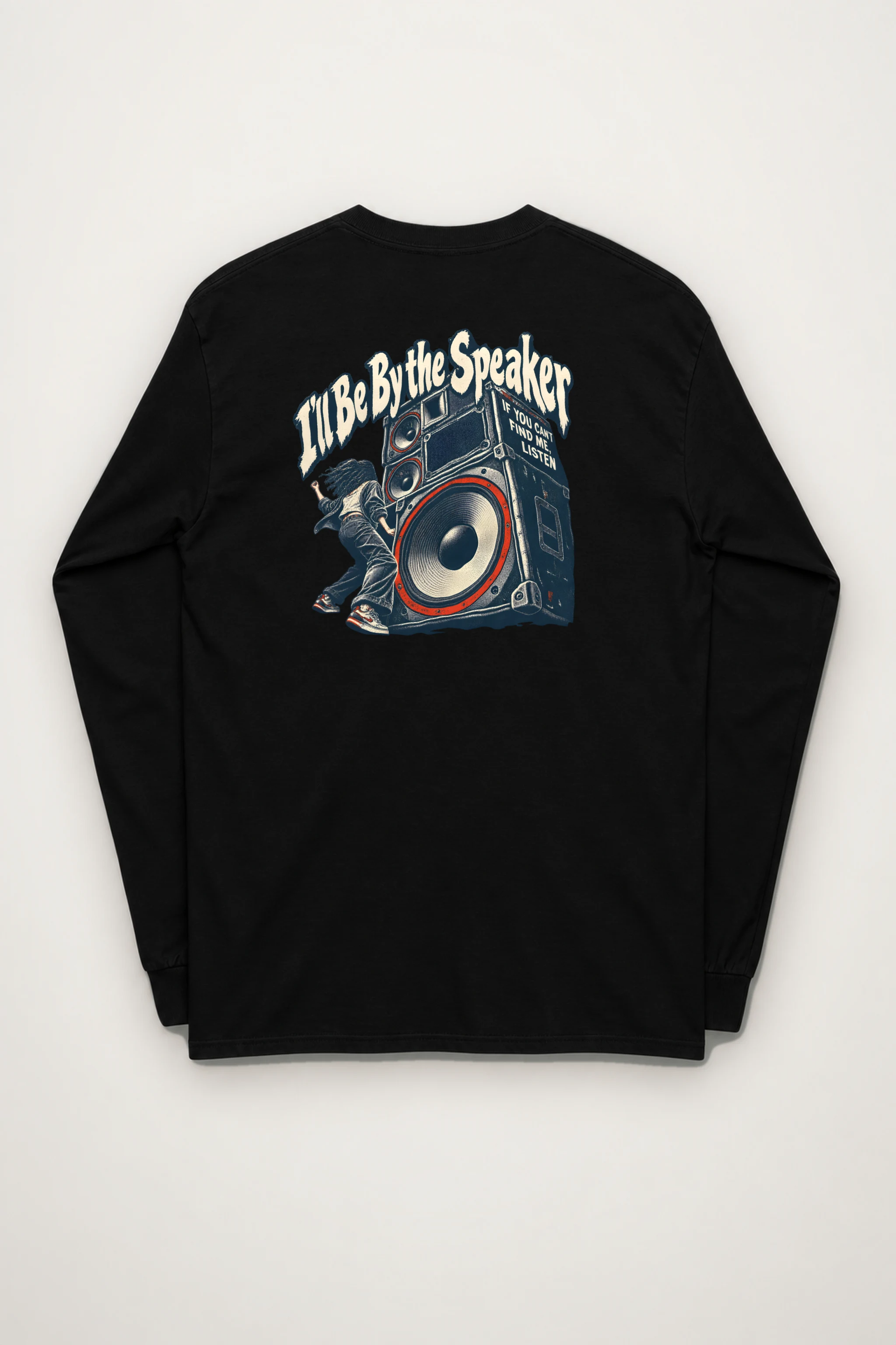 "I'll Be By the Speaker" Unisex Longsleeve T-shirt