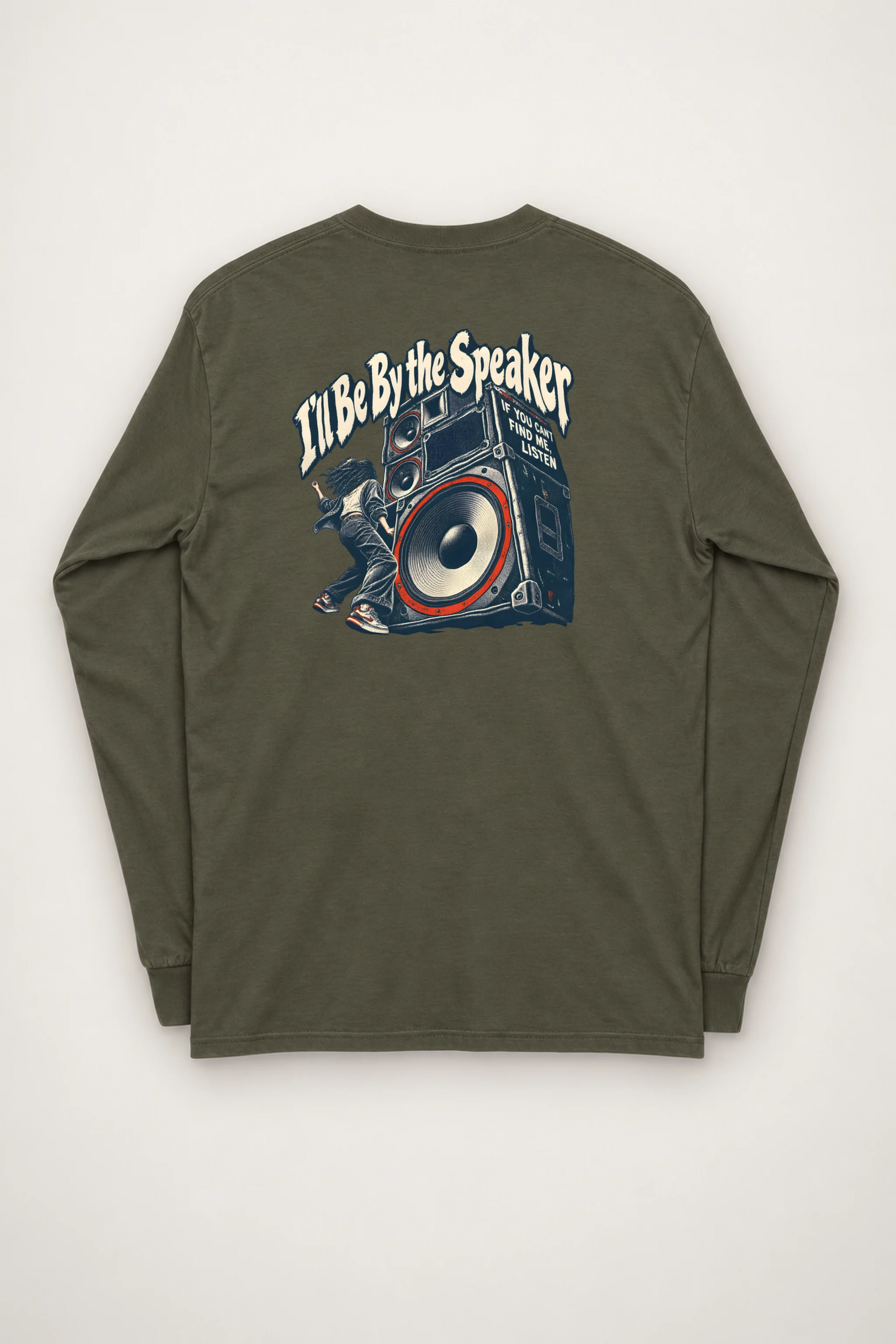 "I'll Be By the Speaker" Unisex Longsleeve T-shirt