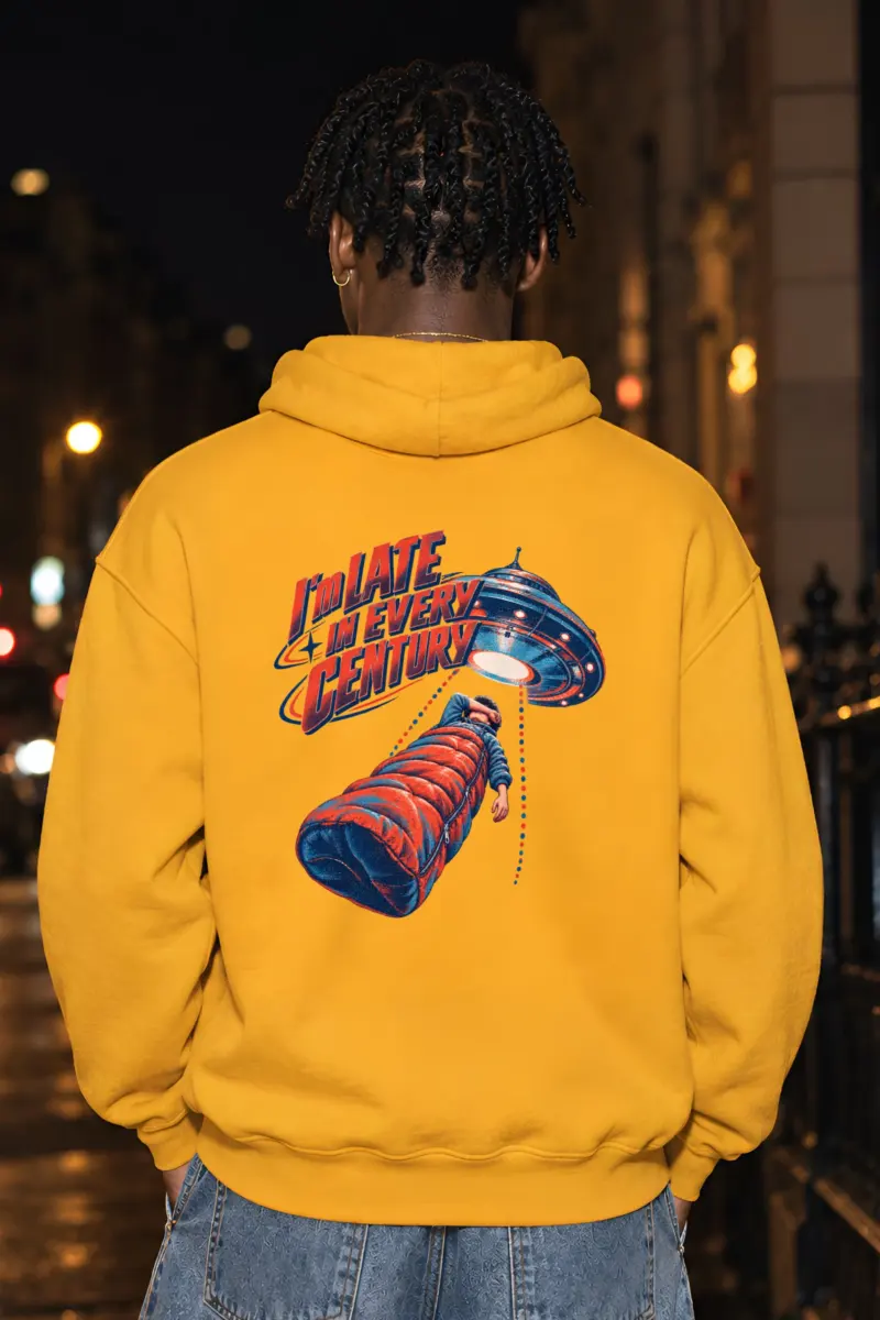 “I’m Late In Every Century” Heavy Blend Unisex Pullover Hoodie