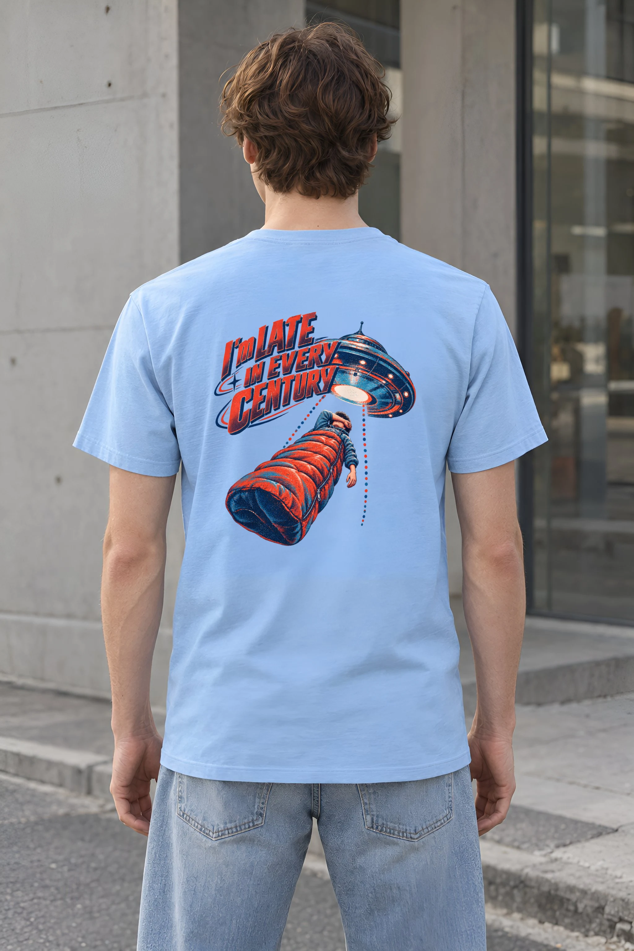 "I'm Late In Every Century" Heavyweight Unisex Crewneck T-shirt