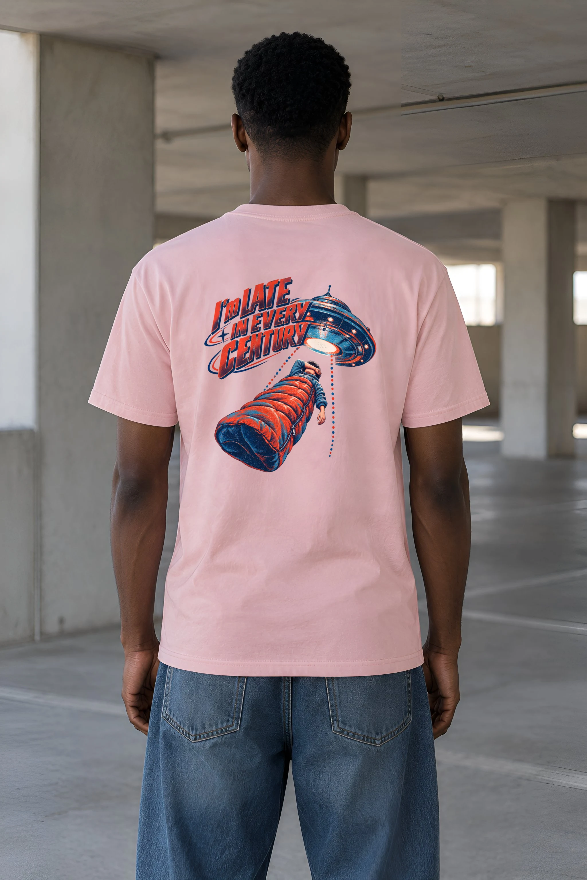 "I'm Late In Every Century" Heavyweight Unisex Crewneck T-shirt