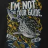 "I'm Not the Tour Guide" Men's Oversized Heavyweight Crewneck T-Shirt