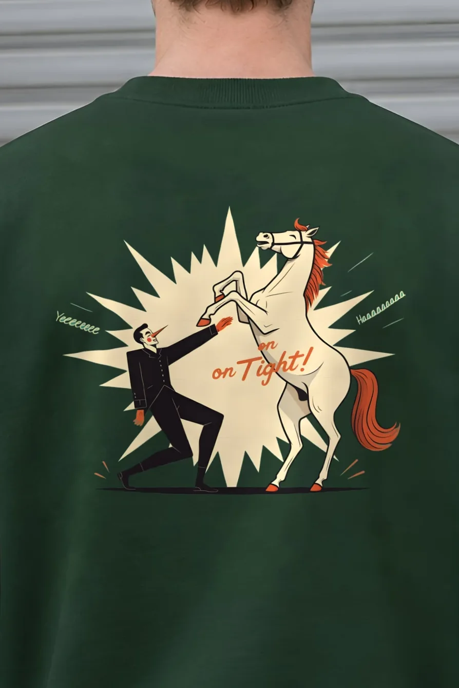 "I’m On Tight!" 1 Crewneck Sweatshirt - the graphic up close