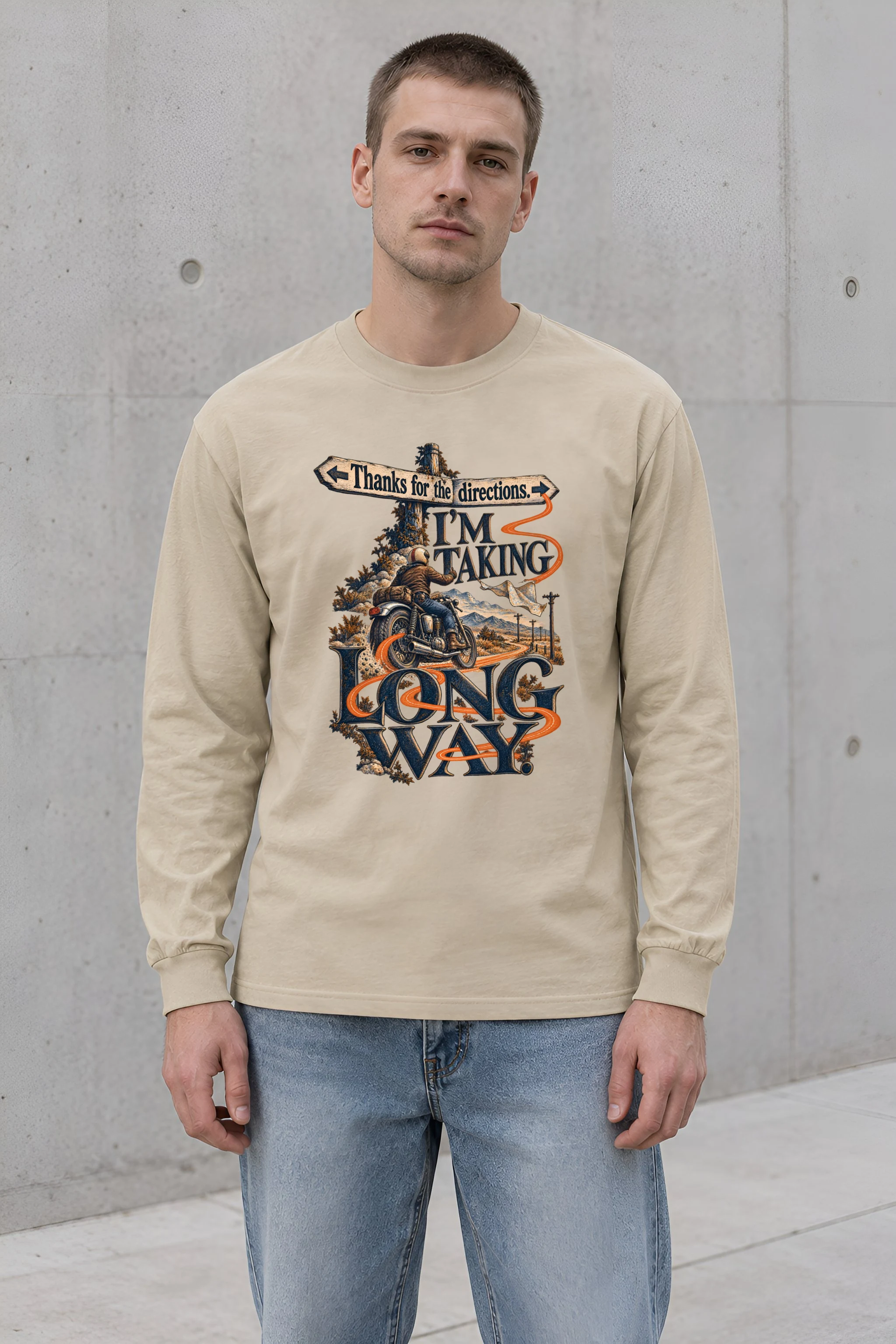 "I'm Taking Long Way" Unisex Longsleeve T-shirt