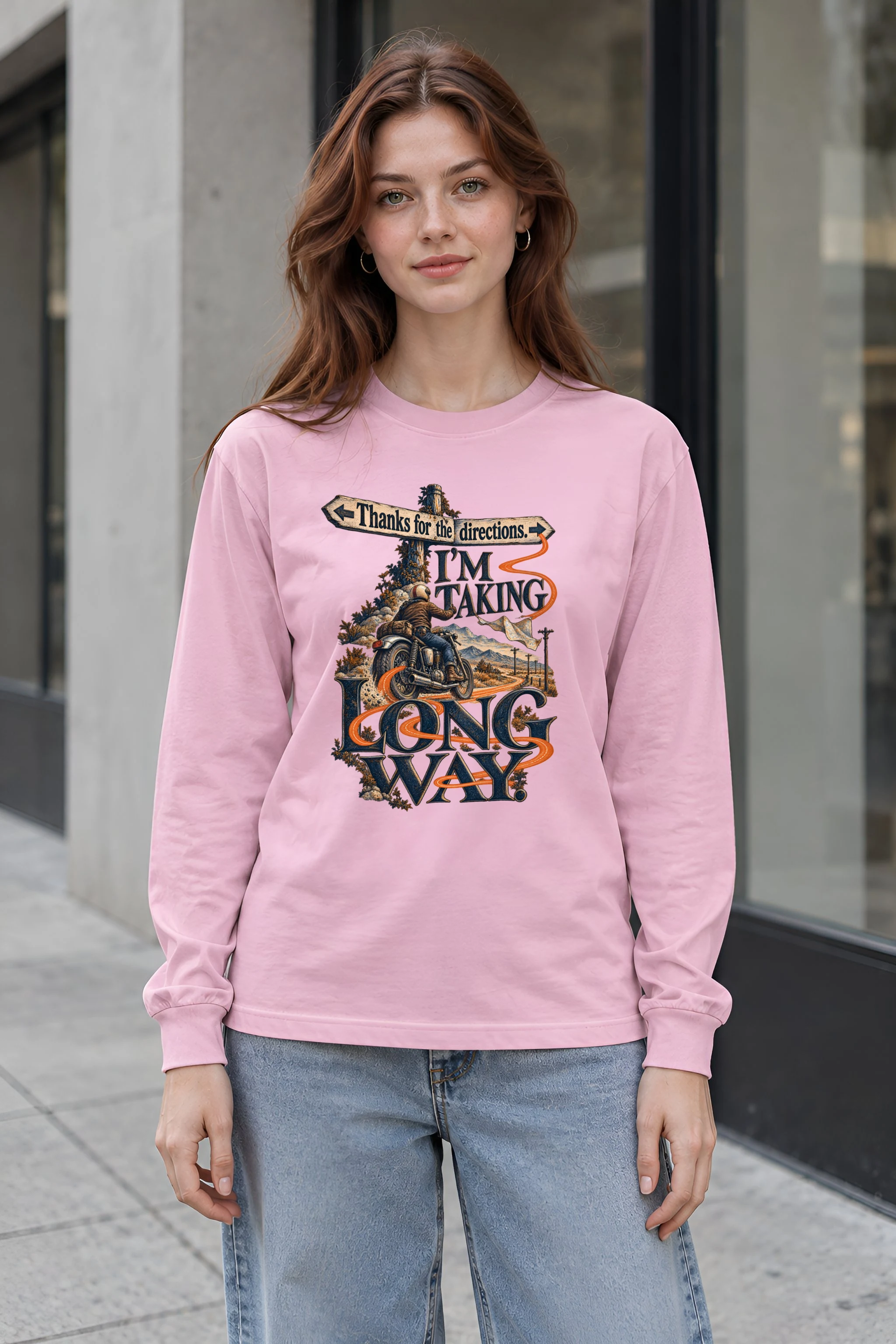 "I'm Taking Long Way" Unisex Longsleeve T-shirt