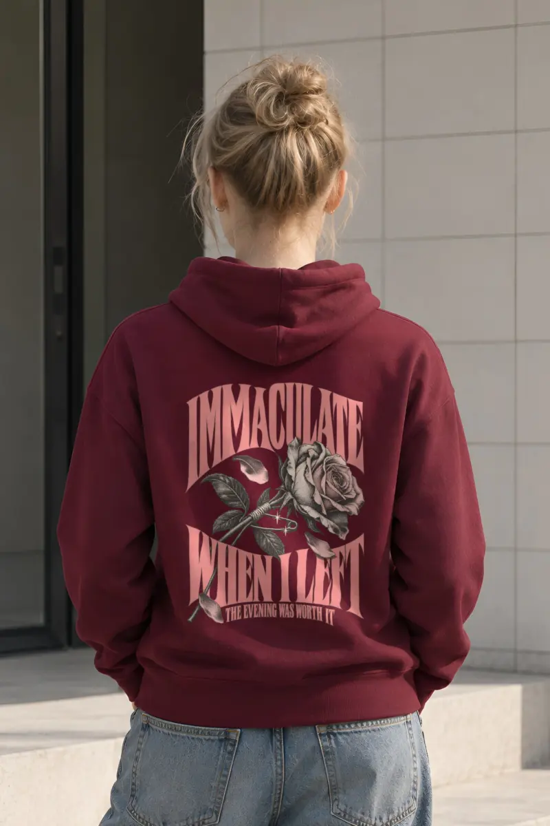 "Immaculate When I Left" Heavy Blend Unisex Pullover Hoodie
