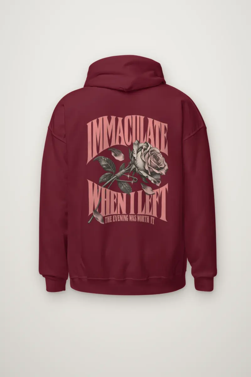 “Immaculate When I Left” Heavy Blend Unisex Pullover Hoodie