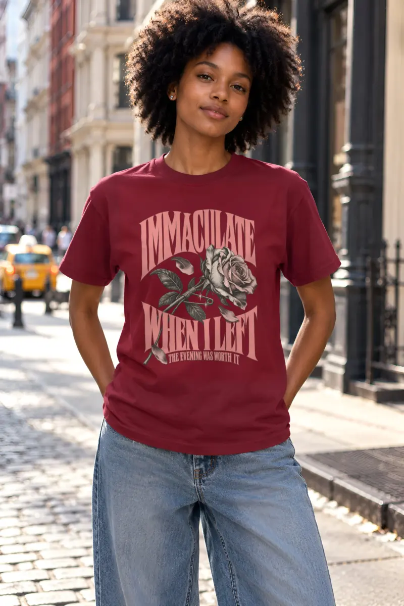 "Immaculate When I Left" Heavyweight Unisex Crewneck T-shirt