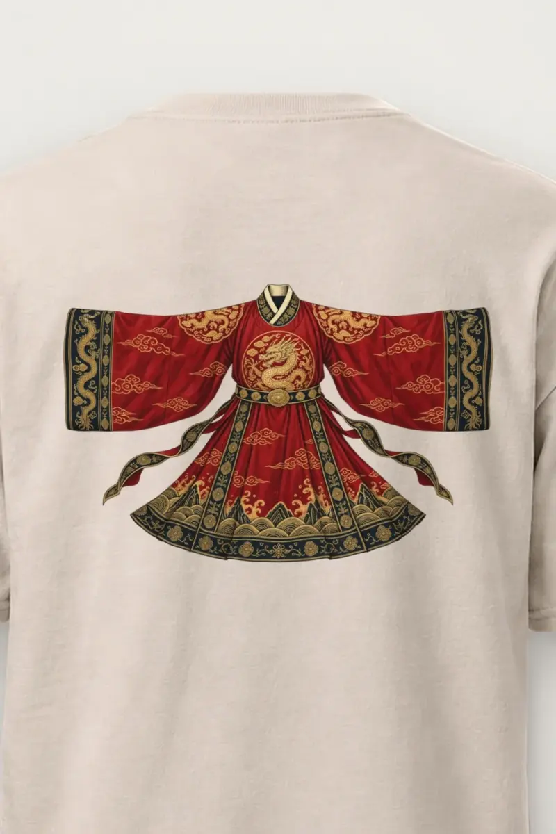 "Imperial Dragon Robe" Heavyweight Unisex Crewneck T-shirt
