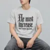 "Increase Decrease Blackletter" Heavyweight Unisex Crewneck T-shirt