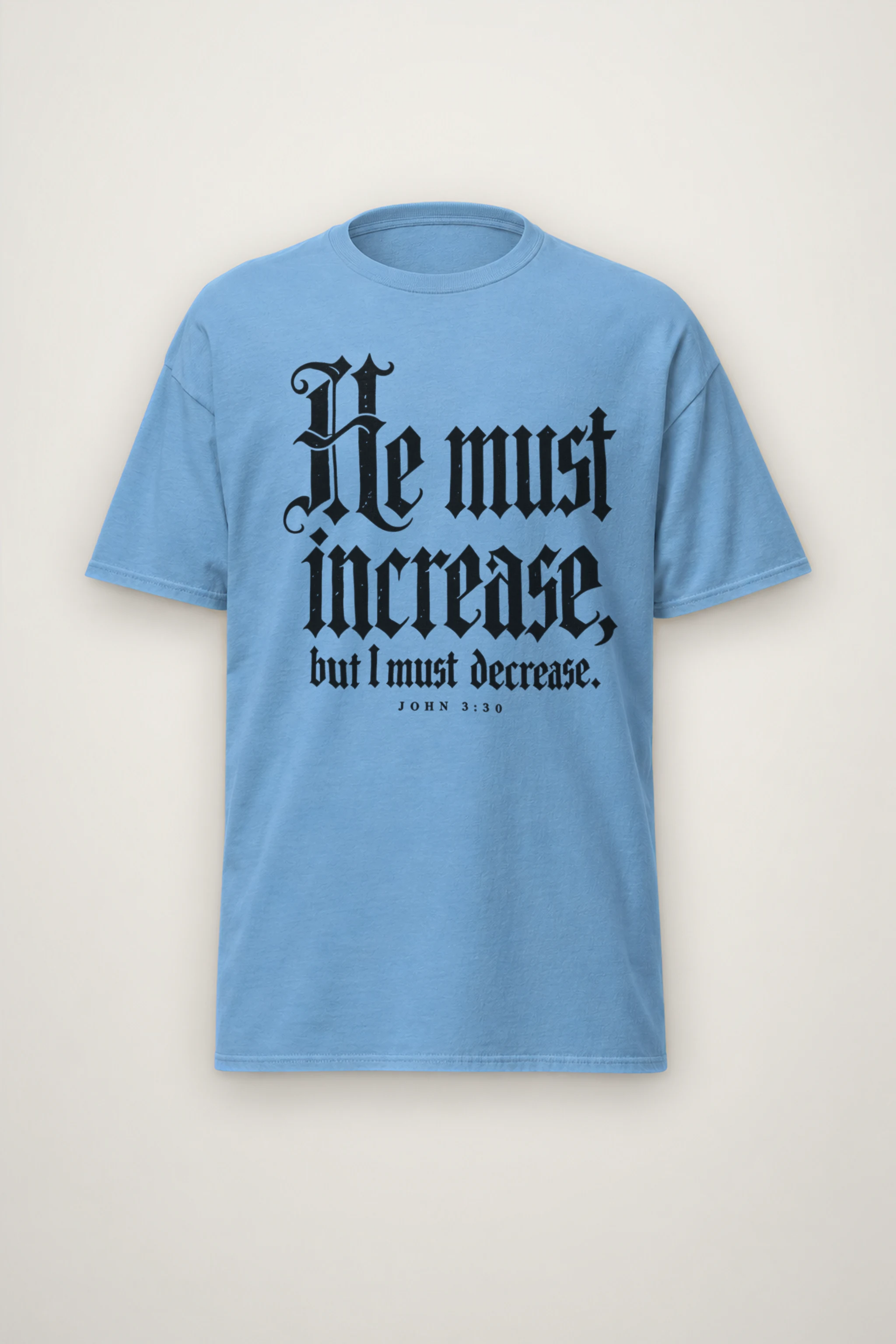 "Increase Decrease Blackletter" Heavyweight Unisex Crewneck T-shirt