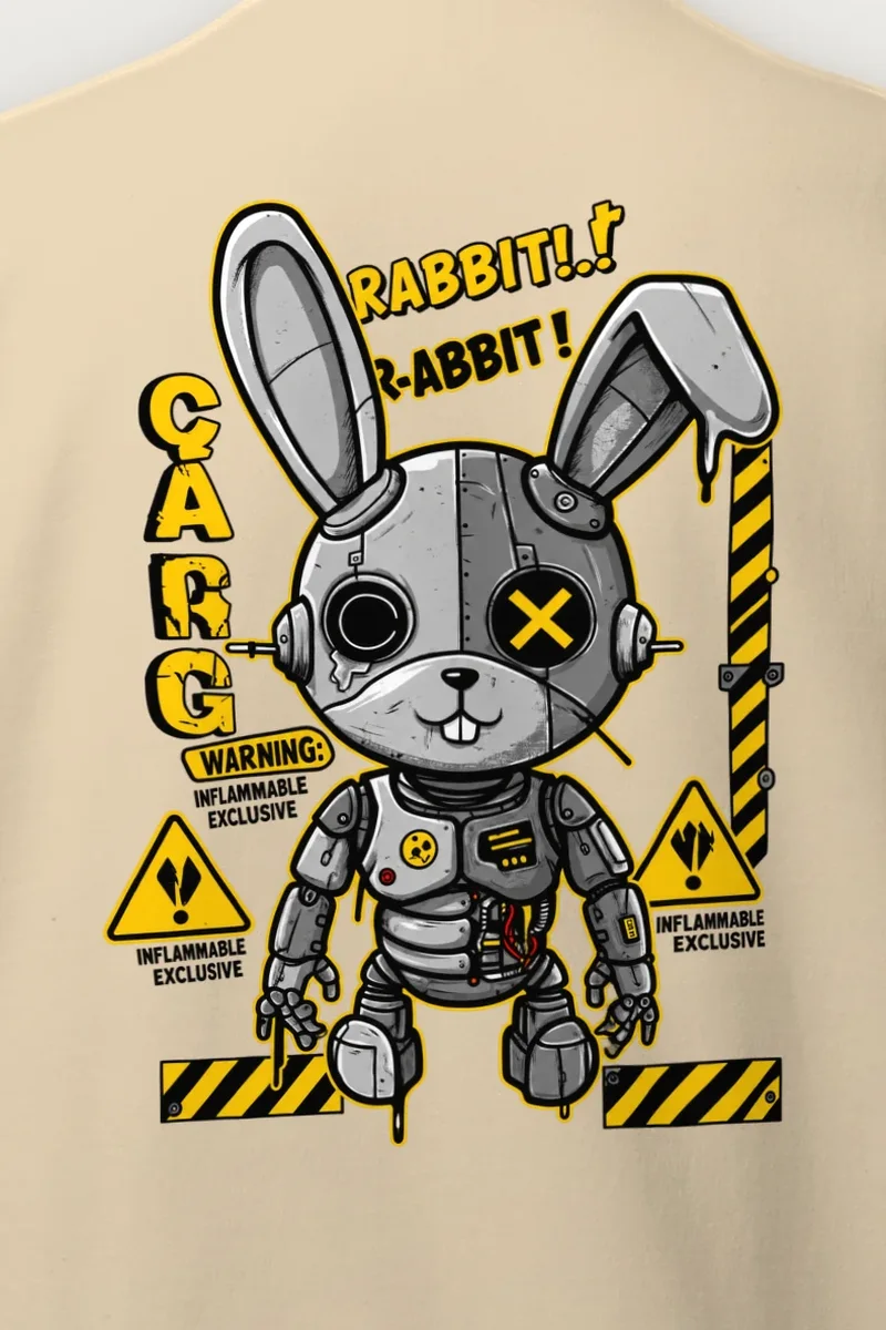 "Inflammable Rabbit" Heavy Blend Unisex Crewneck Sweatshirt