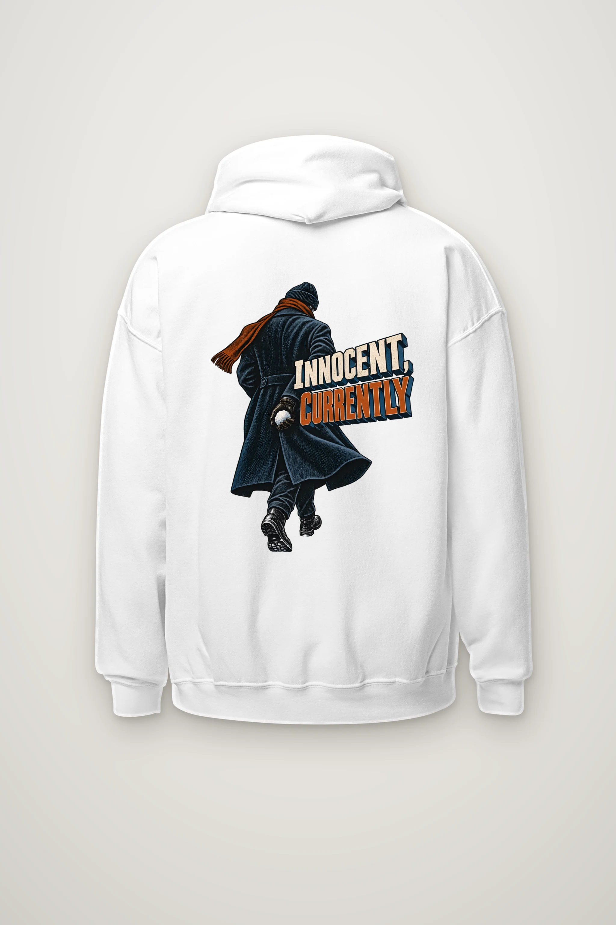 "Innocent, Currently" Heavy Blend Unisex Pullover Hoodie