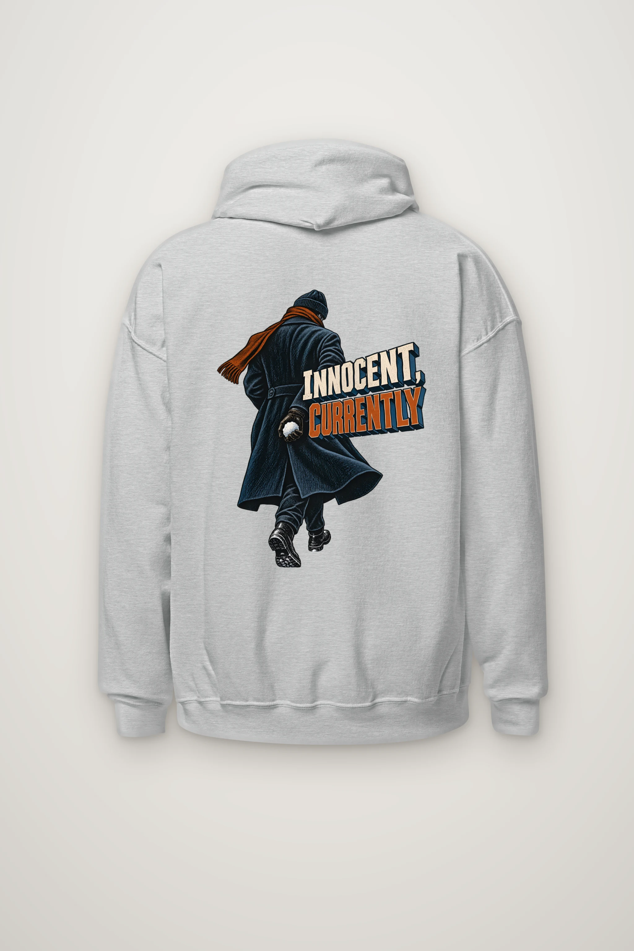 "Innocent, Currently" Heavy Blend Unisex Pullover Hoodie