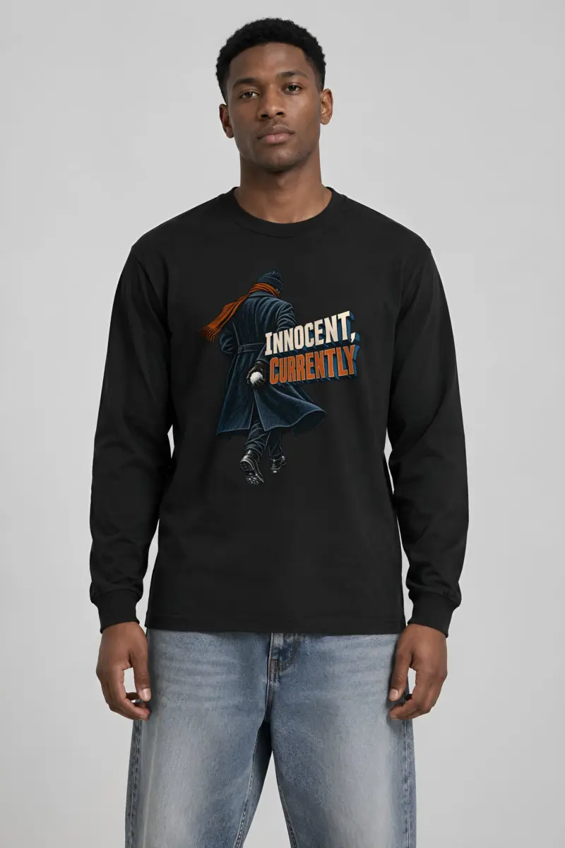 "Innocent, Currently" Unisex Longsleeve T-shirt
