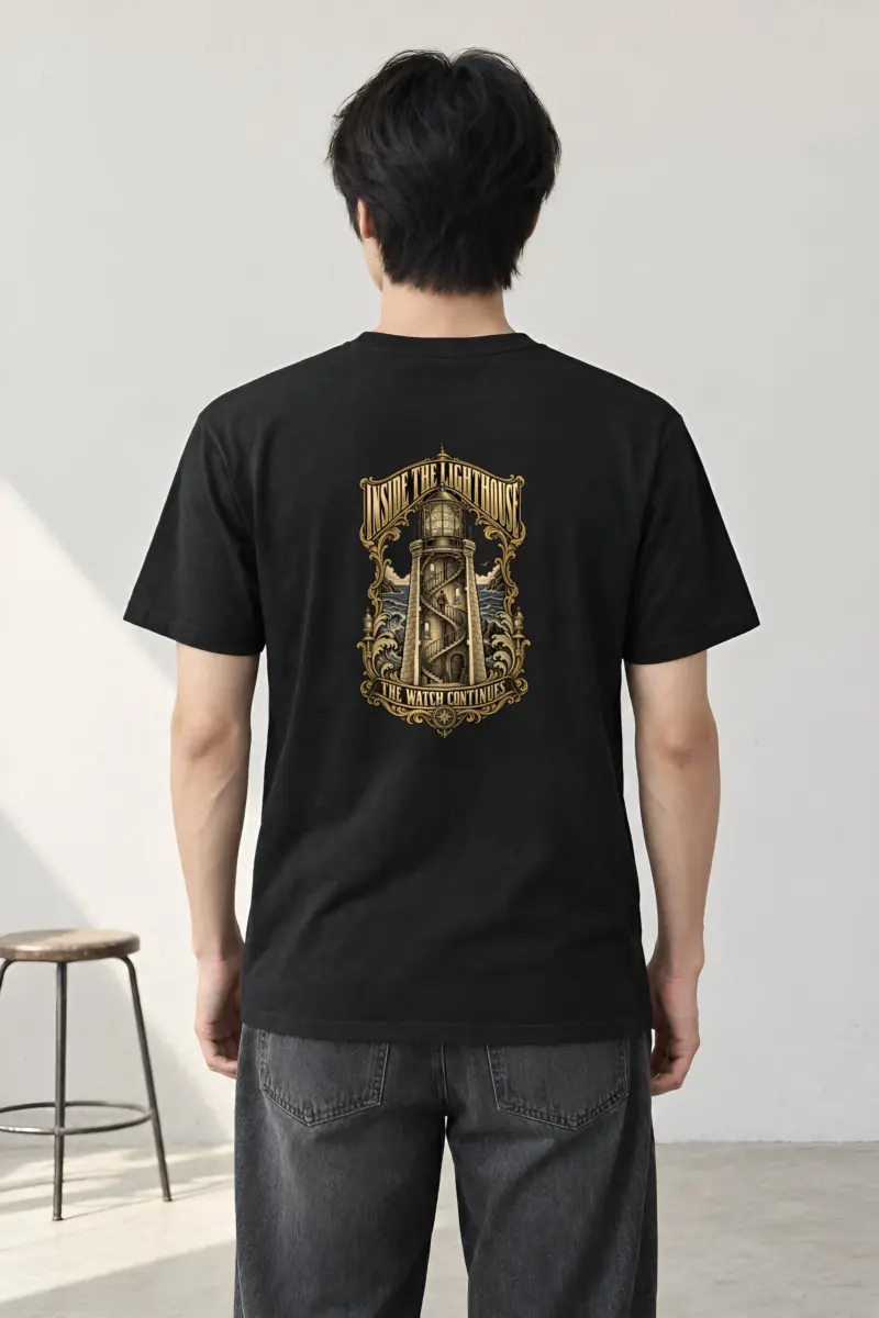 "Inside the Lighthouse" Heavyweight Unisex Crewneck T-shirt