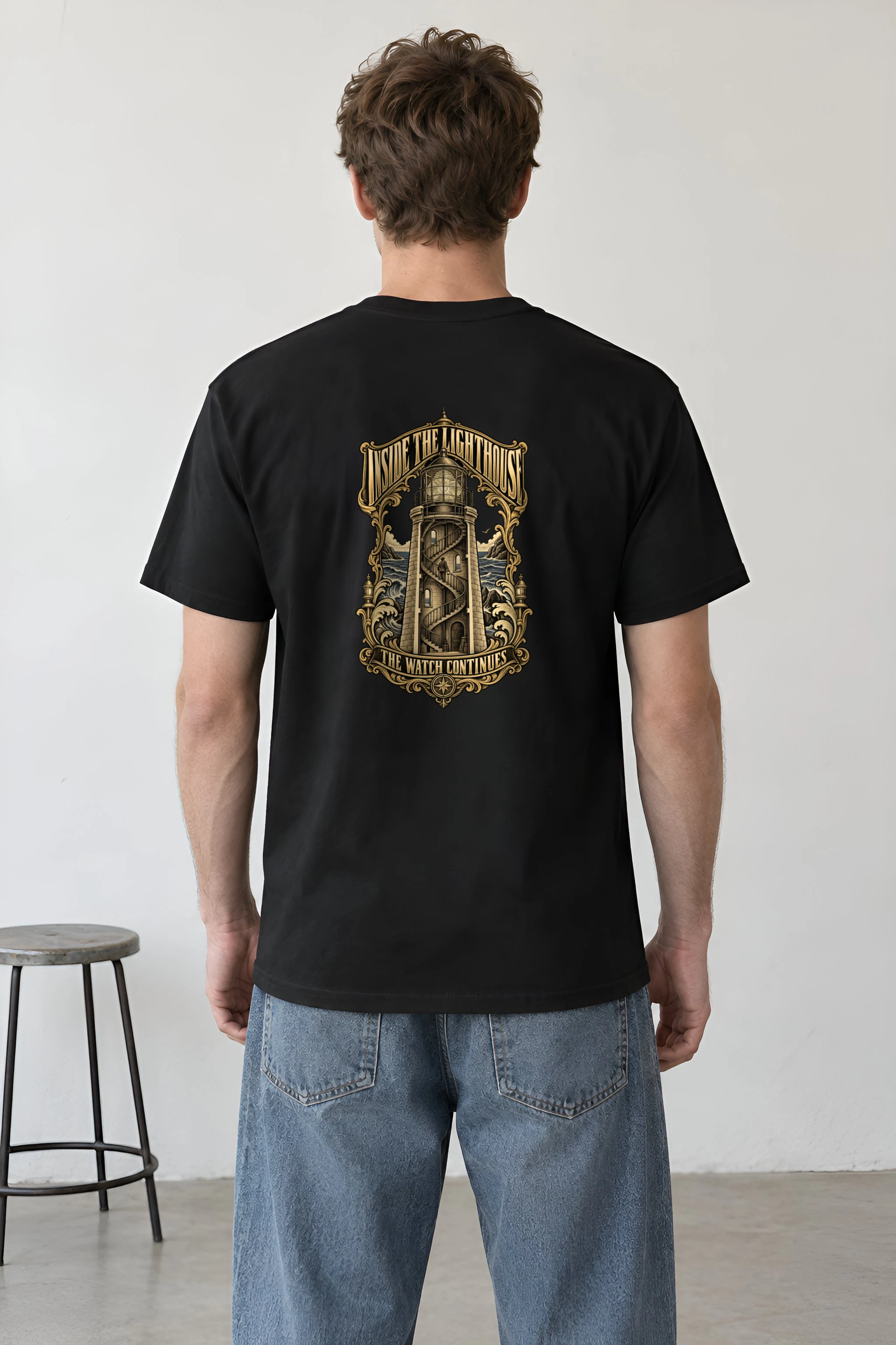 "Inside the Lighthouse" Heavyweight Unisex Crewneck T-shirt