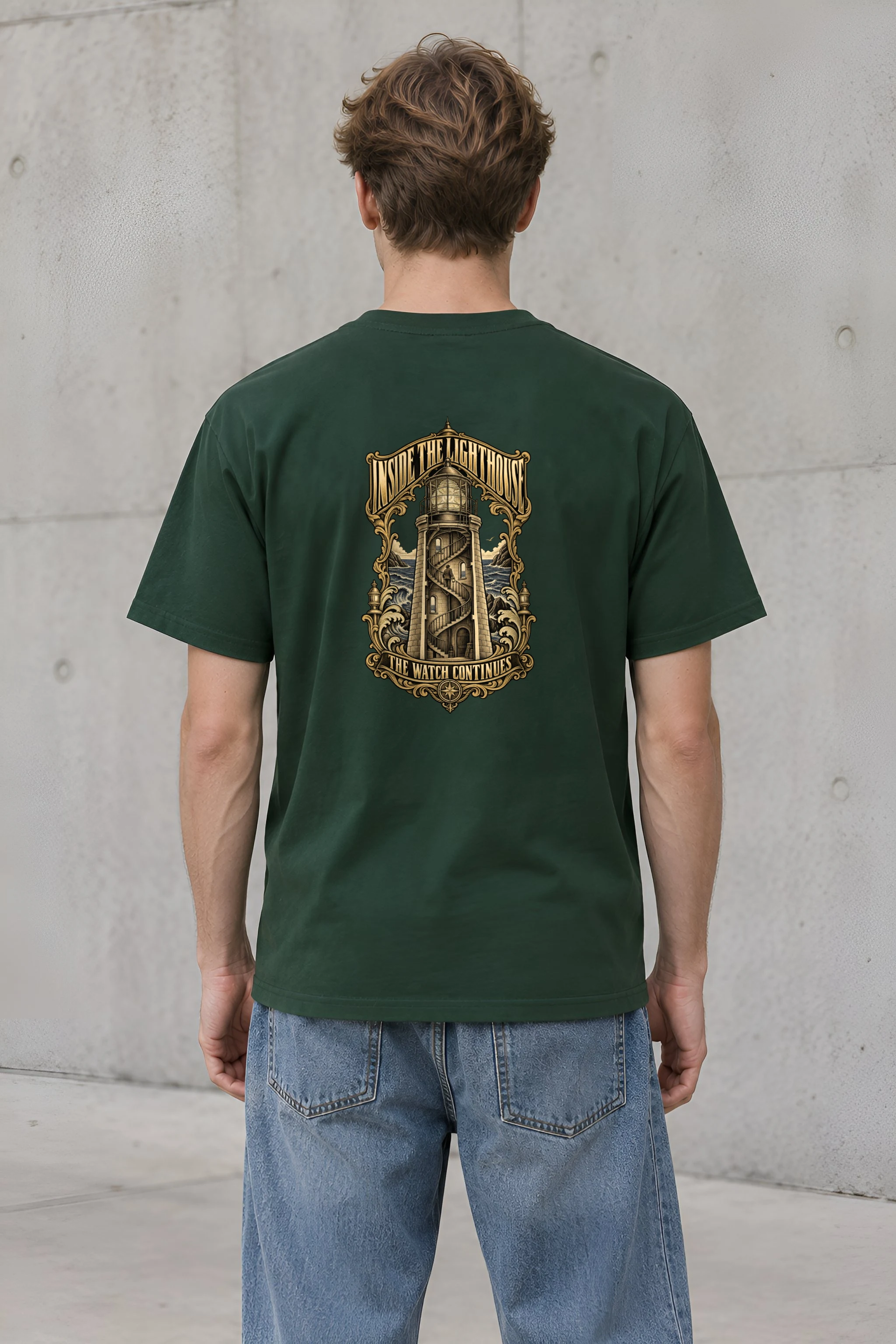 "Inside the Lighthouse" Heavyweight Unisex Crewneck T-shirt