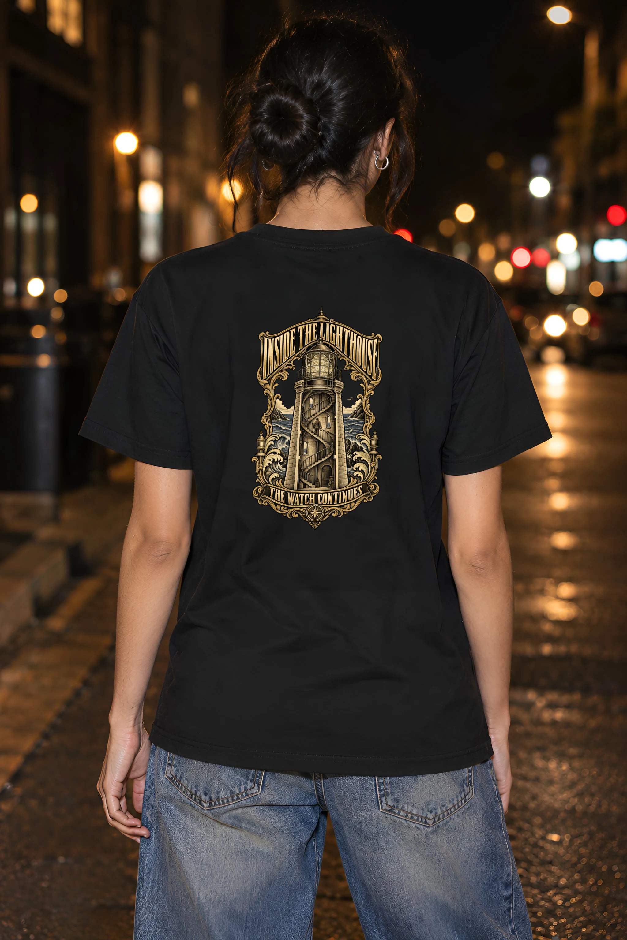 "Inside the Lighthouse" Heavyweight Unisex Crewneck T-shirt