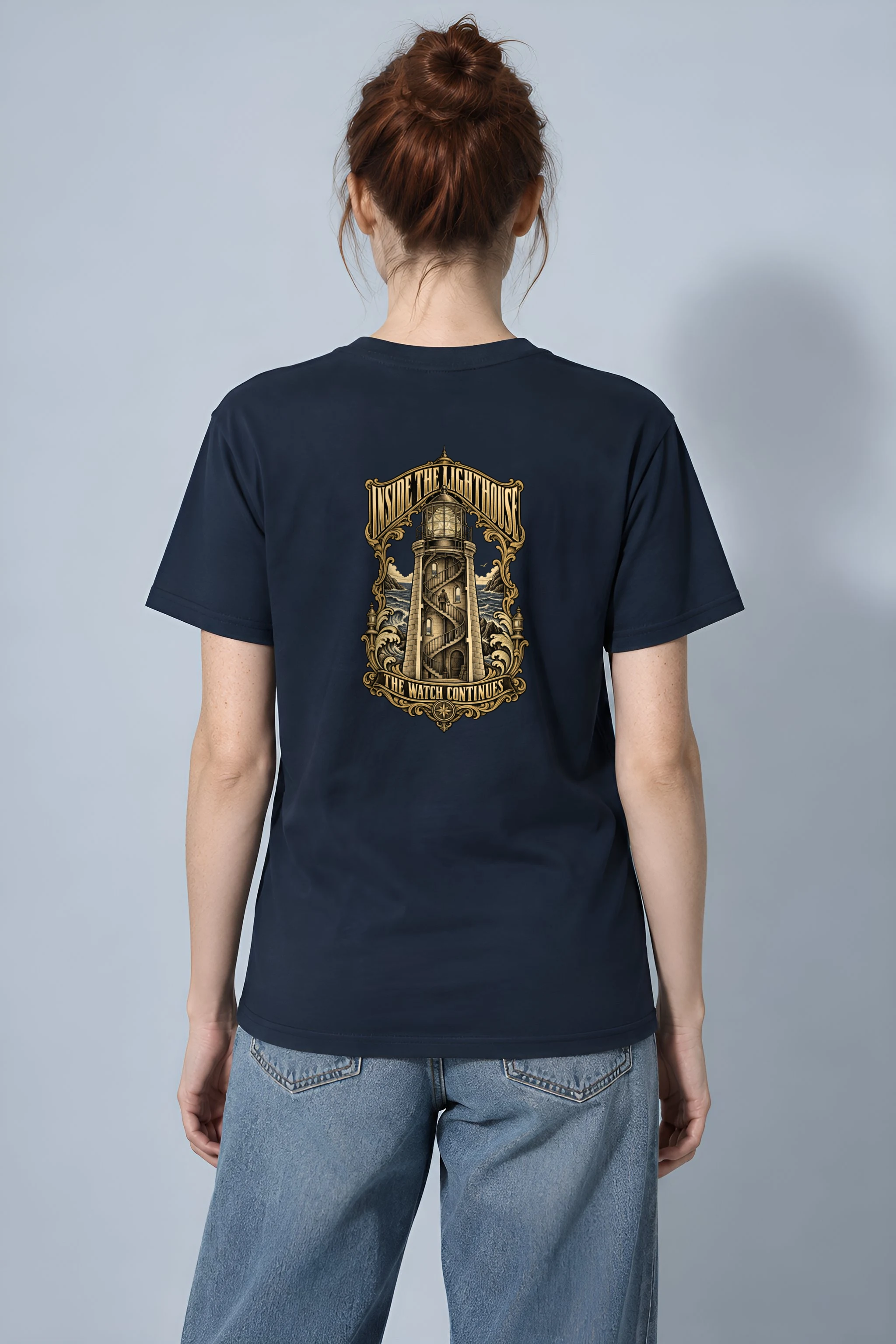 "Inside the Lighthouse" Heavyweight Unisex Crewneck T-shirt