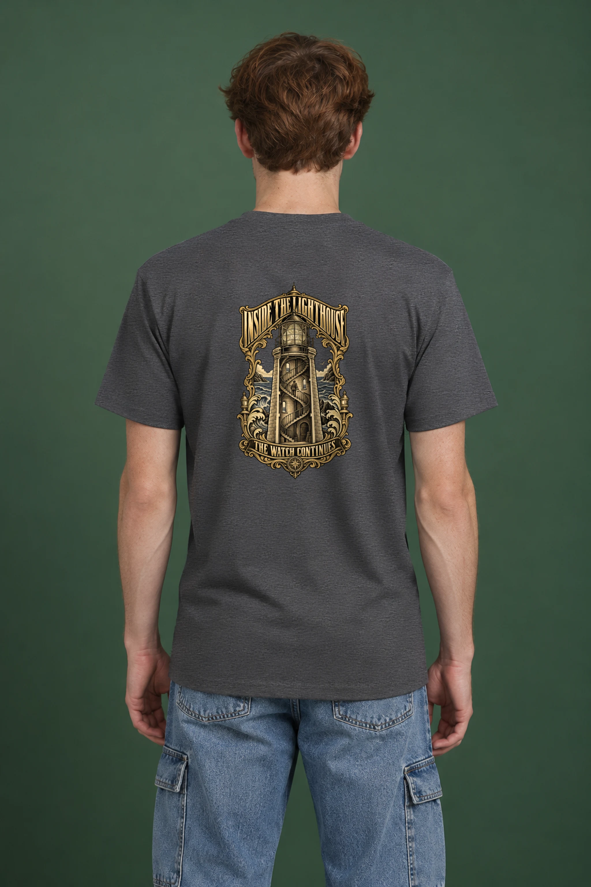 "Inside the Lighthouse" Heavyweight Unisex Crewneck T-shirt