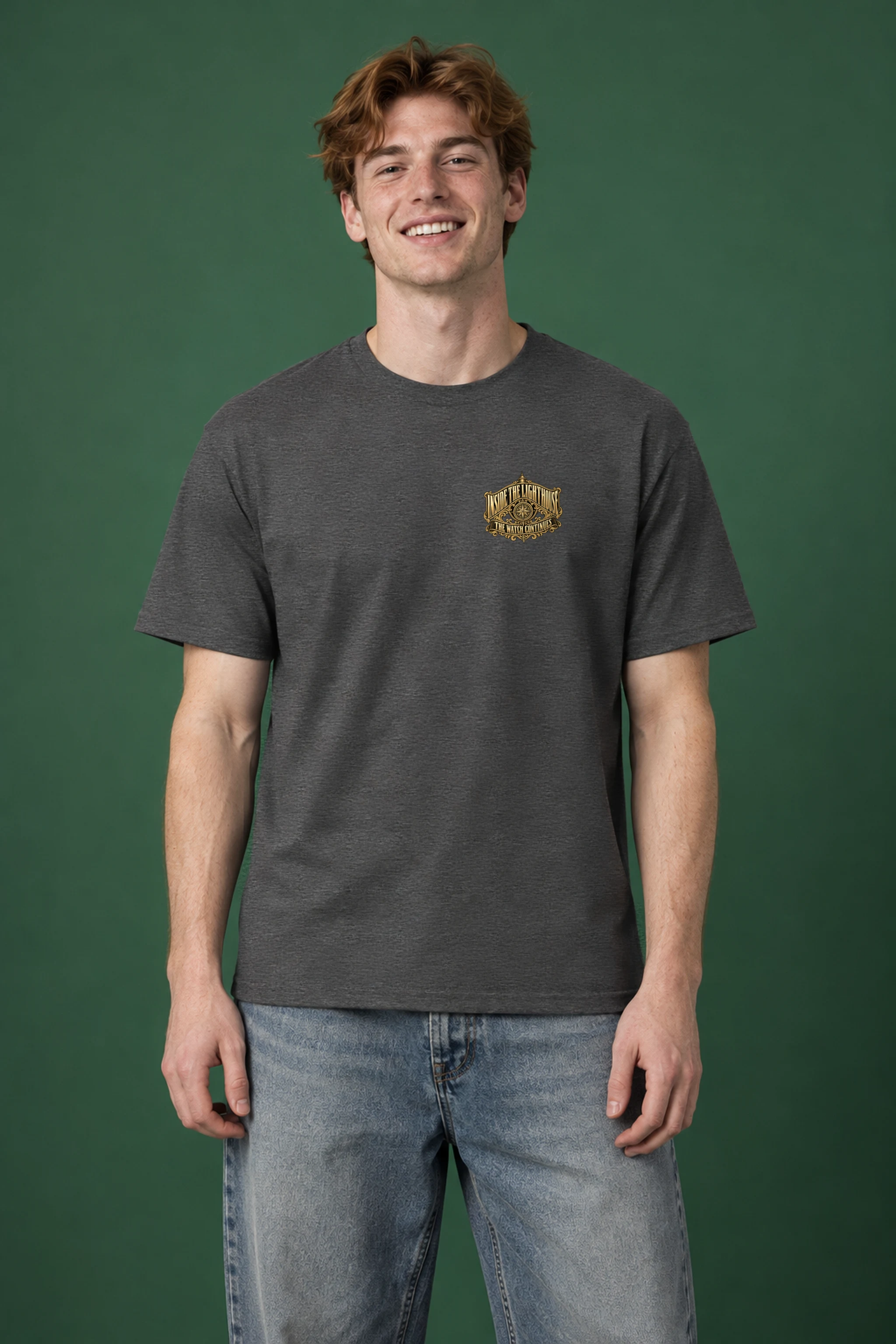 "Inside the Lighthouse" Heavyweight Unisex Crewneck T-shirt
