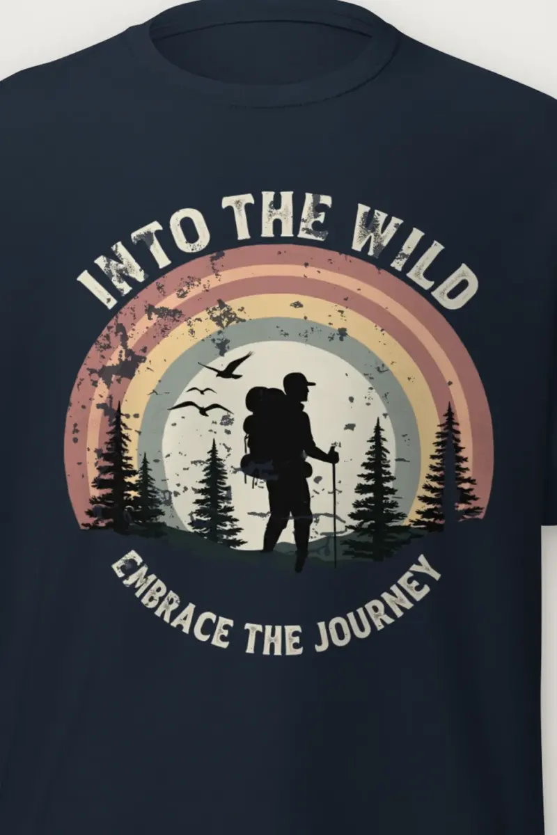 "Into The Wild" Heavyweight Unisex Crewneck T-shirt