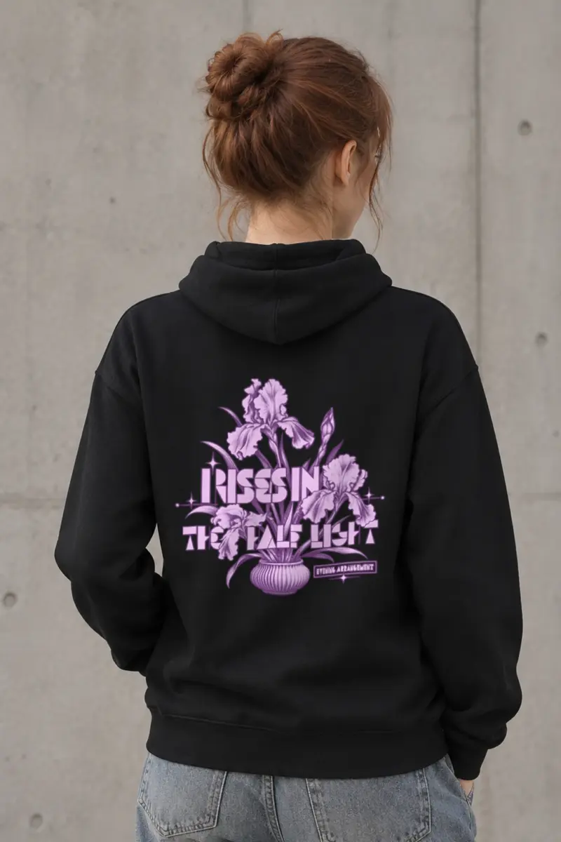 "Irises in the Half Light Evening Arrangement" Heavy Blend Unisex Pullover Hoodie