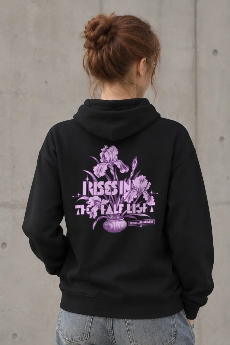 "Irises in the Half Light Evening Arrangement" Heavy Blend Unisex Pullover Hoodie