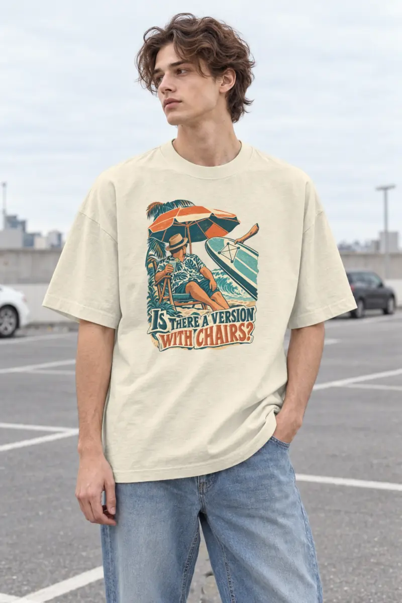 “Is There a Version With Chairs?” Men’s Oversized Heavyweight Crewneck T-Shirt